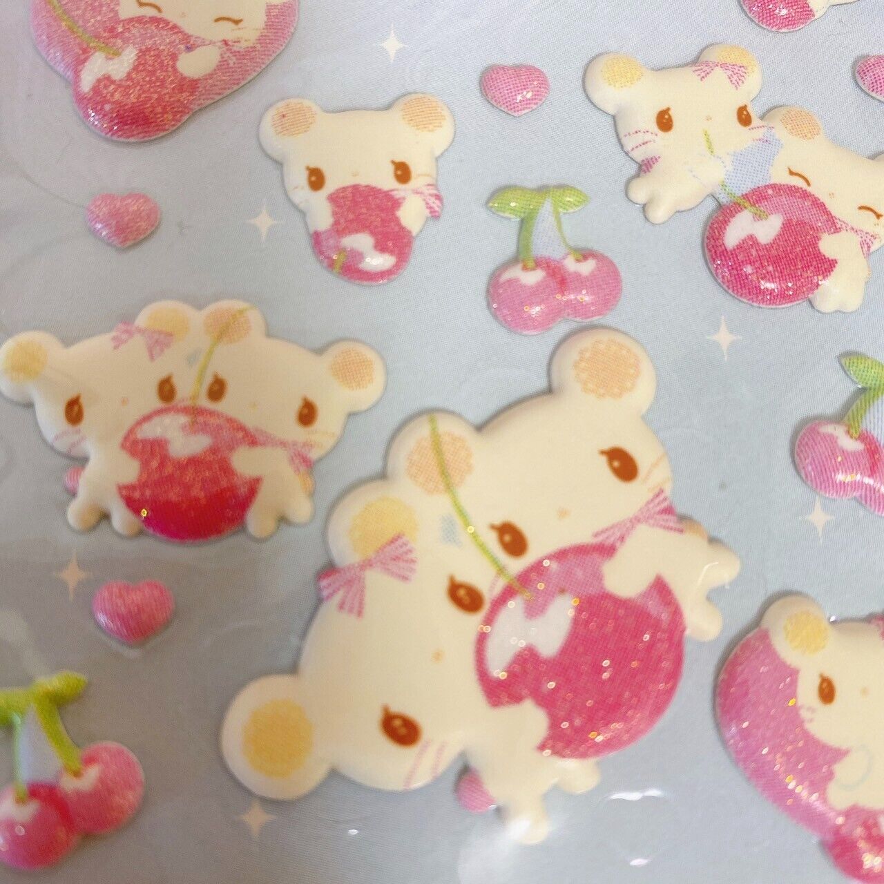 San-X Mamegoma Rilakkuma Sanrio Pompom Purin Cherinacherine Sticker Set Kawaii