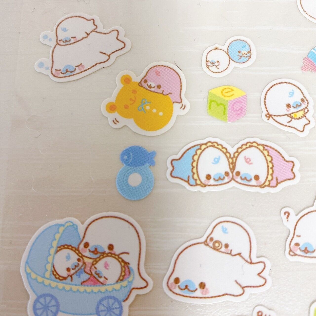 San-X Mamegoma Rilakkuma Sanrio Pompom Purin Cherinacherine Sticker Set Kawaii