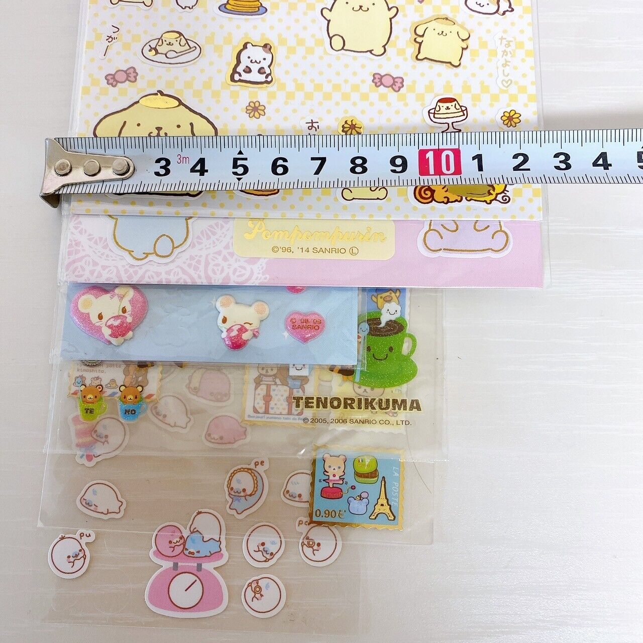 San-X Mamegoma Rilakkuma Sanrio Pompom Purin Cherinacherine Sticker Set Kawaii