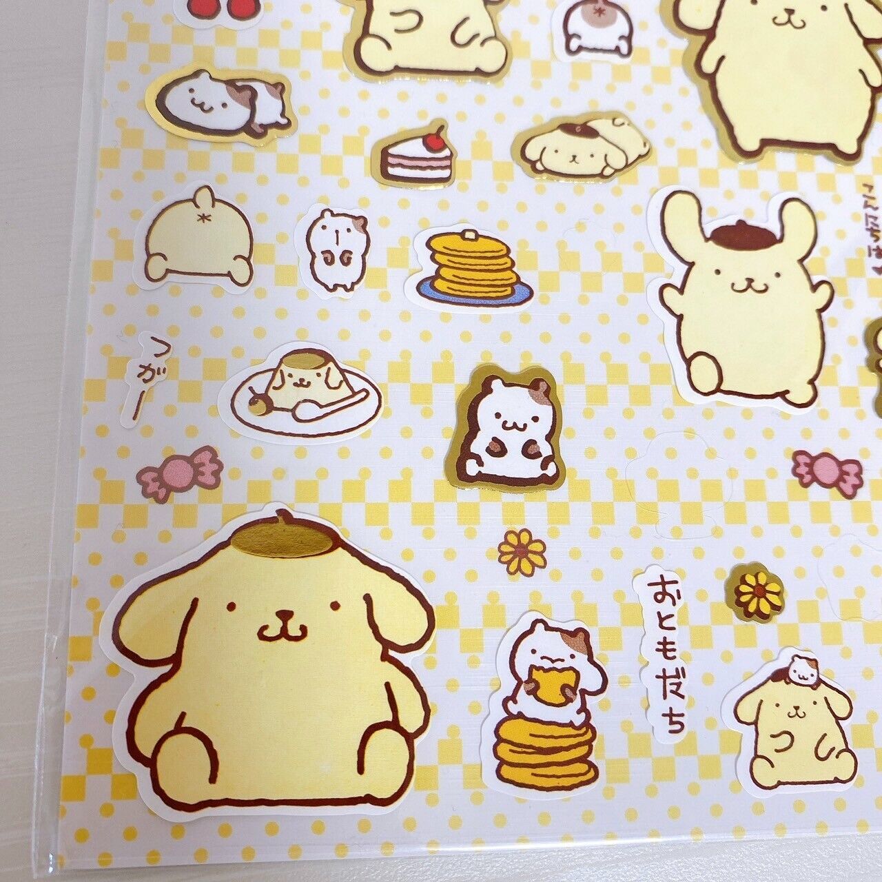 San-X Mamegoma Rilakkuma Sanrio Pompom Purin Cherinacherine Sticker Set Kawaii