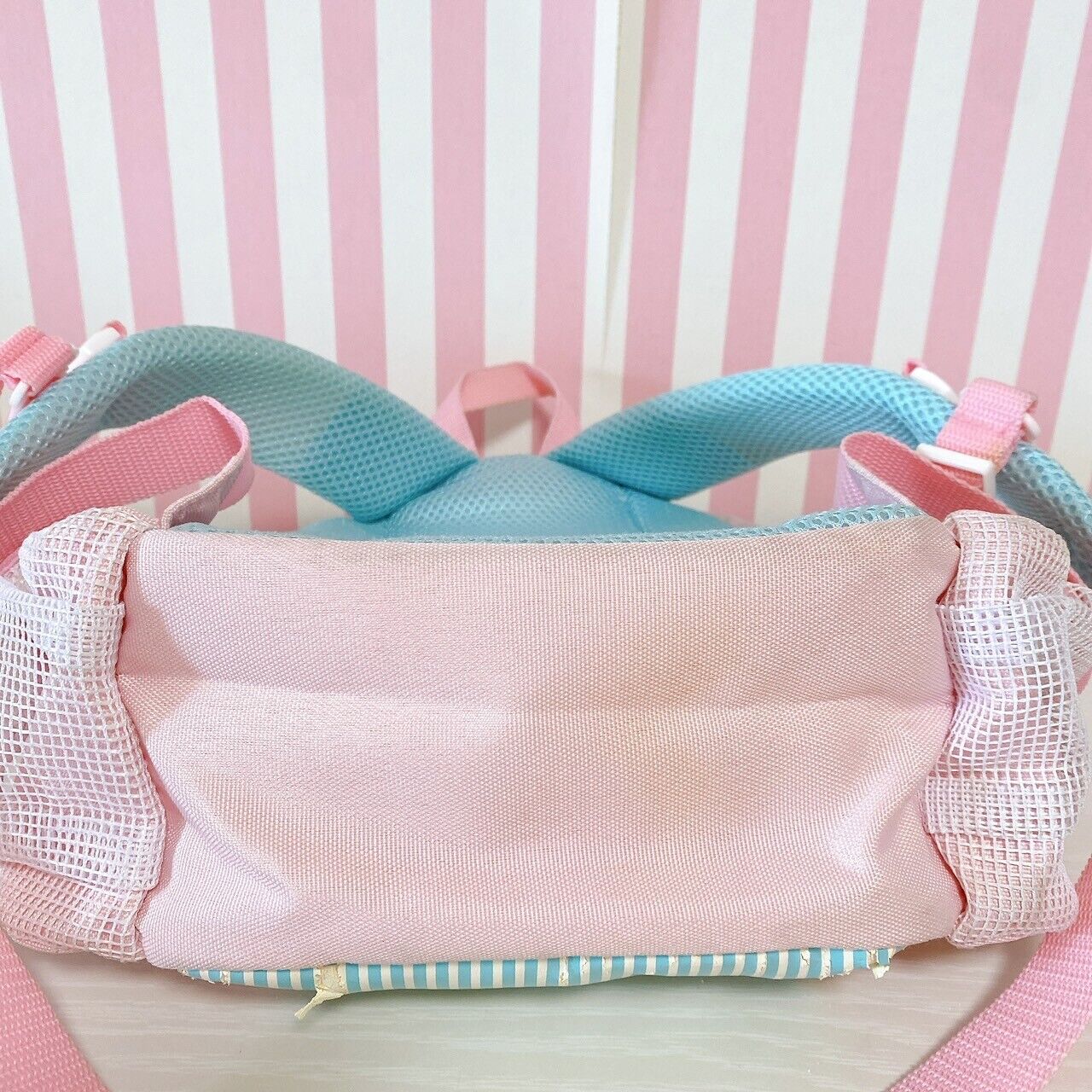 Sanrio Sugar Bunnies Backpack Rucksack Bag School Rabbit Pink Ribbon Bear Blue