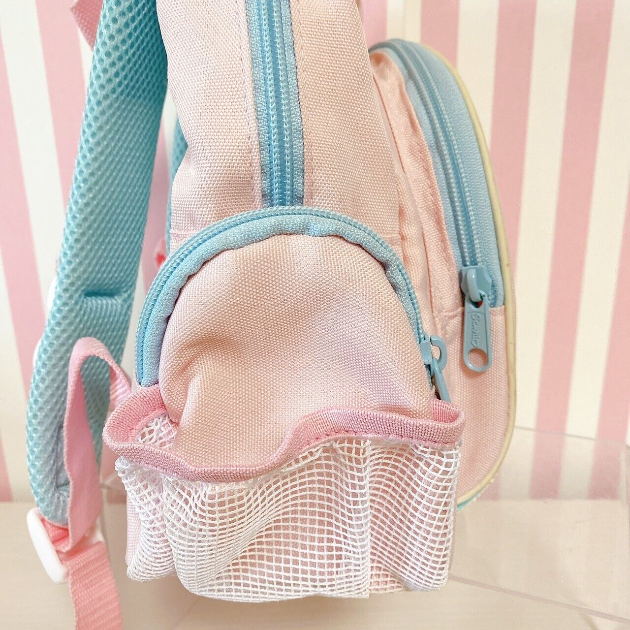 Sanrio Sugar Bunnies Backpack Rucksack Bag School Rabbit Pink Ribbon Bear Blue