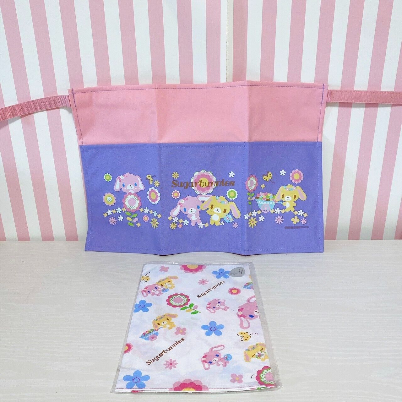 Sanrio Sugarbunnies Bunnies Cafe Apron Cooking Lunch Cloth Set Momousa Hanausa