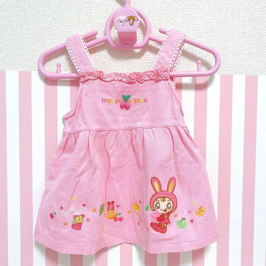 Mezzo Piano One Piece 100cm Pink Berrie-chan Rabbit Strawberry Cherry Fruits