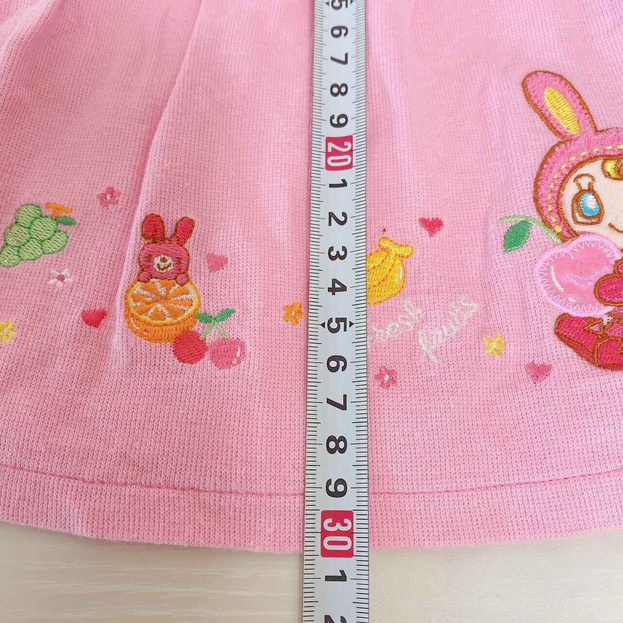 Mezzo Piano One Piece 100cm Pink Berrie-chan Rabbit Strawberry Cherry Fruits