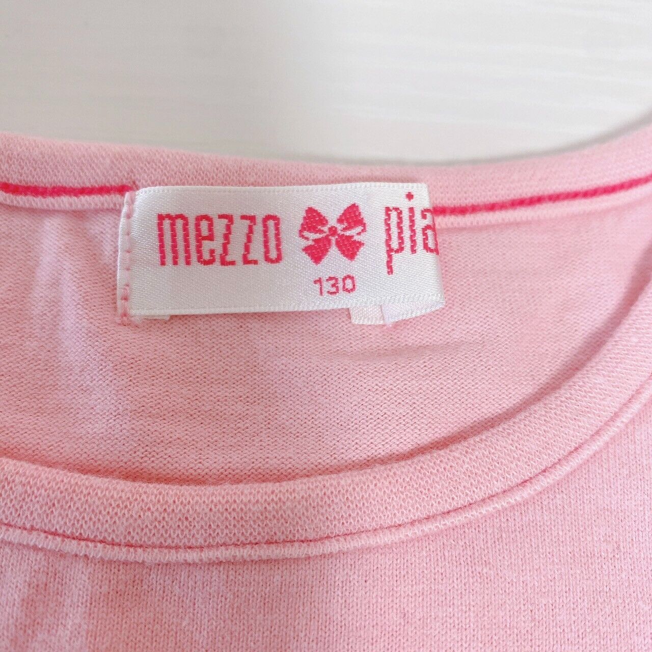 Mezzo Piano One Piece Pink 130cm Ribbon Frill Strawberry Heart Clothing Kawaii