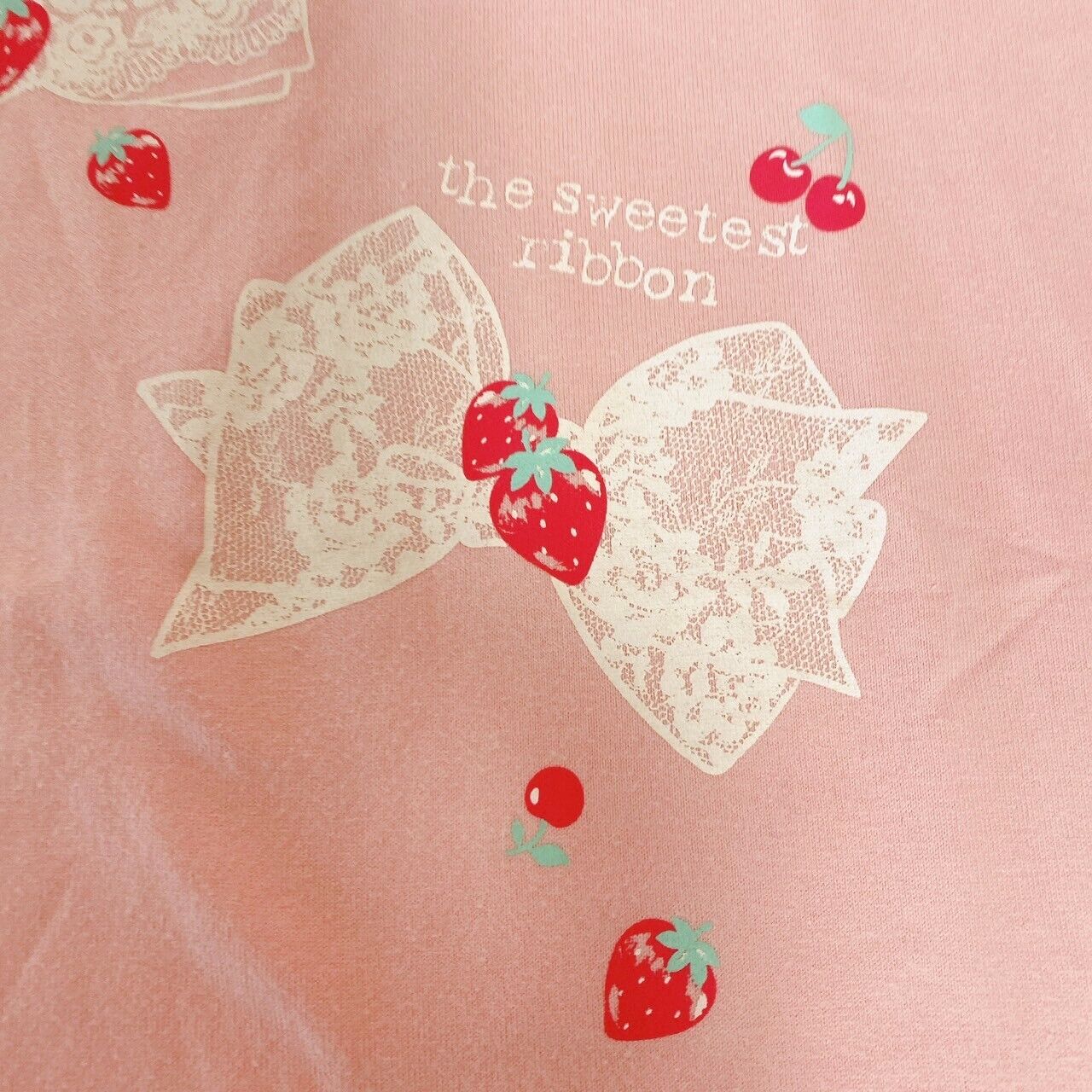 Mezzo Piano One Piece Pink 130cm Ribbon Frill Strawberry Heart Clothing Kawaii