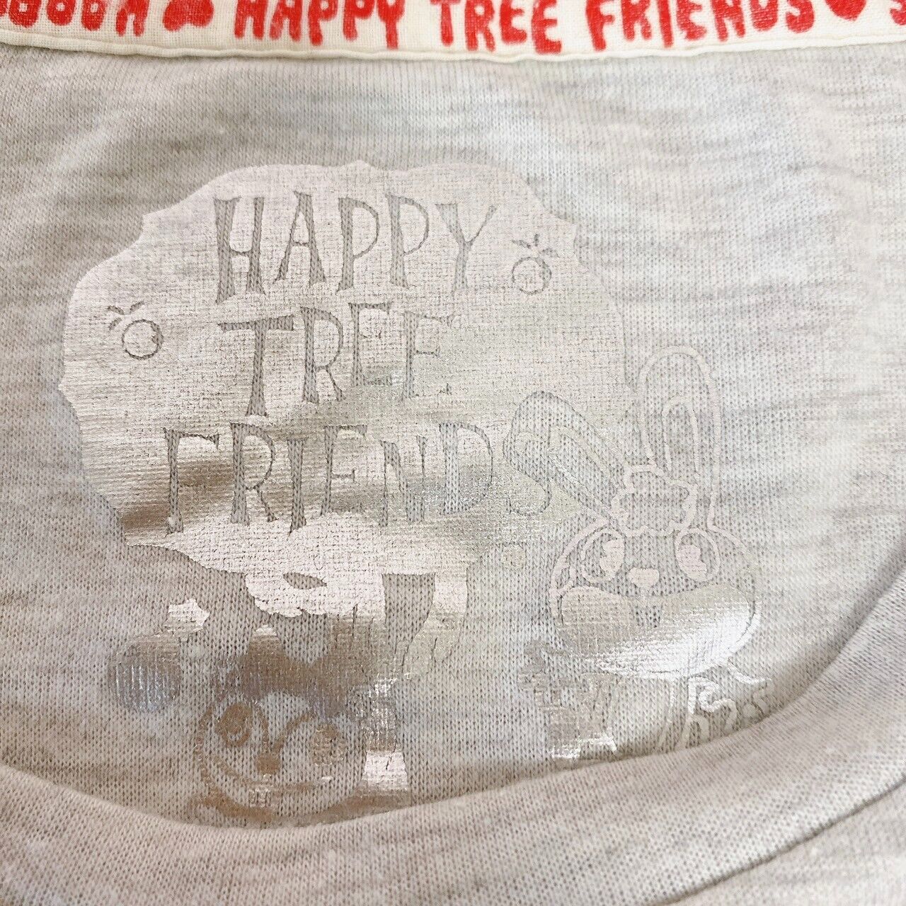 Happy Tree Friends HTF  Petunia T-shirt Gray Tops Flower Star Short Sleeve M