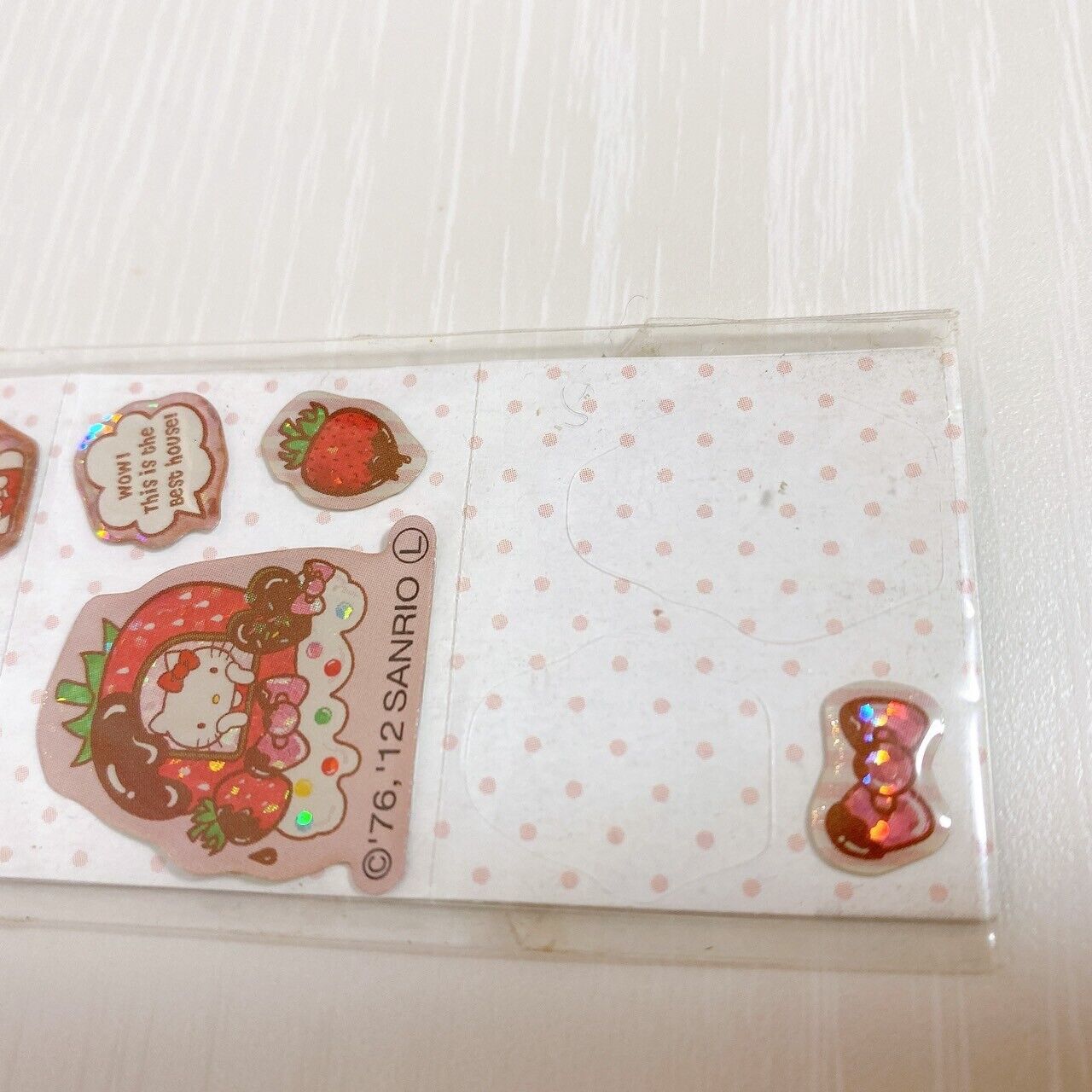 Sanrio Hello Kitty Long Stickers Set 2 Sticker Stationery Sweets Cake Cat Heart