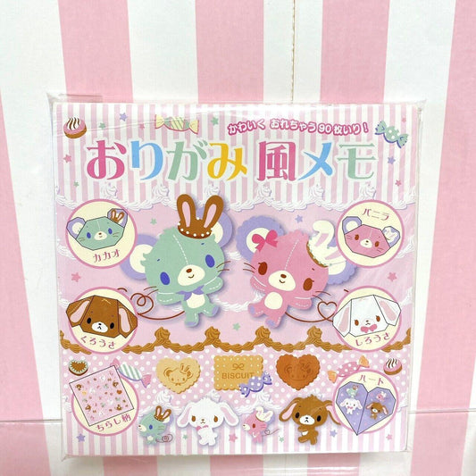 Sanrio Sugar Bunnies Origami Style Memo Pad Notepad Cacao Vanilla Shirousa Rare