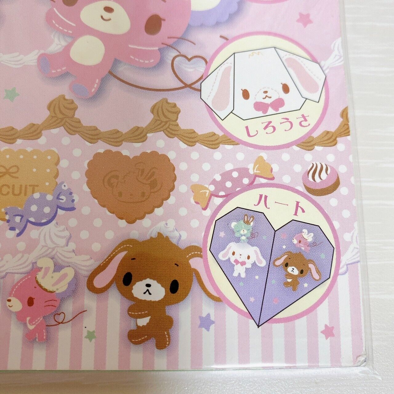 Sanrio Sugar Bunnies Origami Style Memo Pad Notepad Cacao Vanilla Shirousa Rare