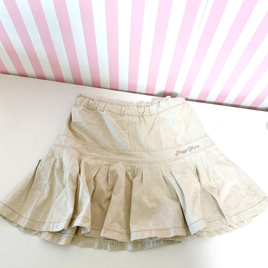 Mezzo Piano Skirt 140 Size Beige Flare Culottes Simple Kawaii Kids Girl Rare