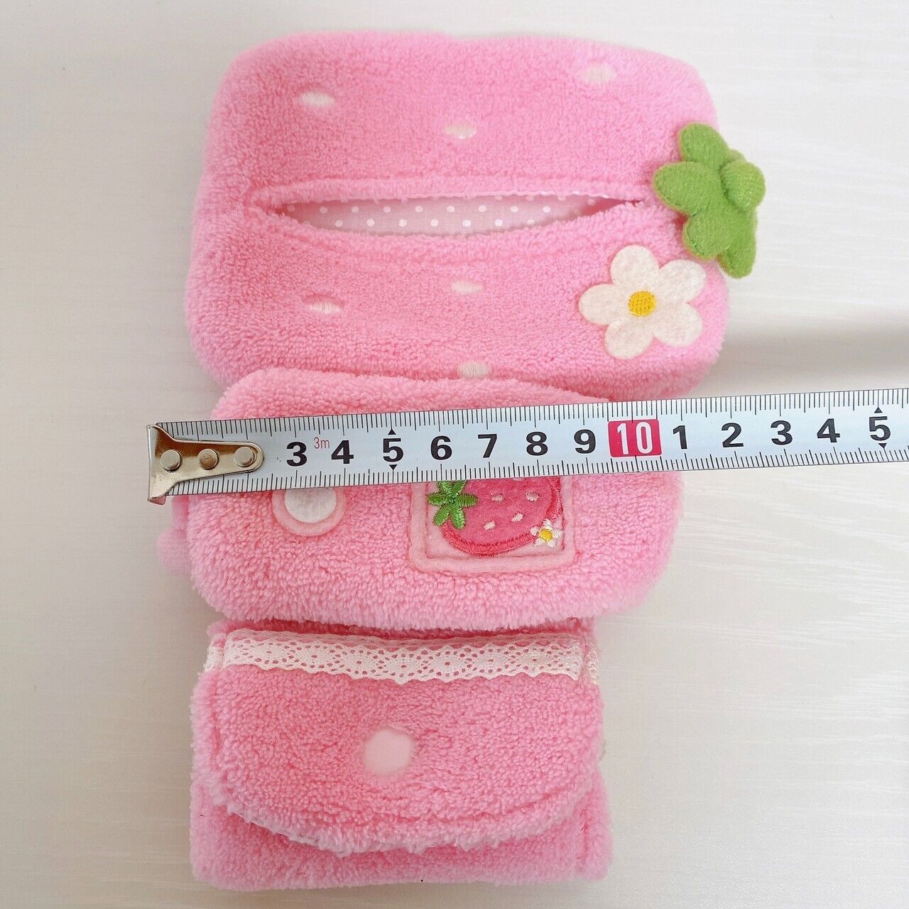 Mother Garden Cutie Strawberry Small Items Outing Set Pink Bag Case Snack Money