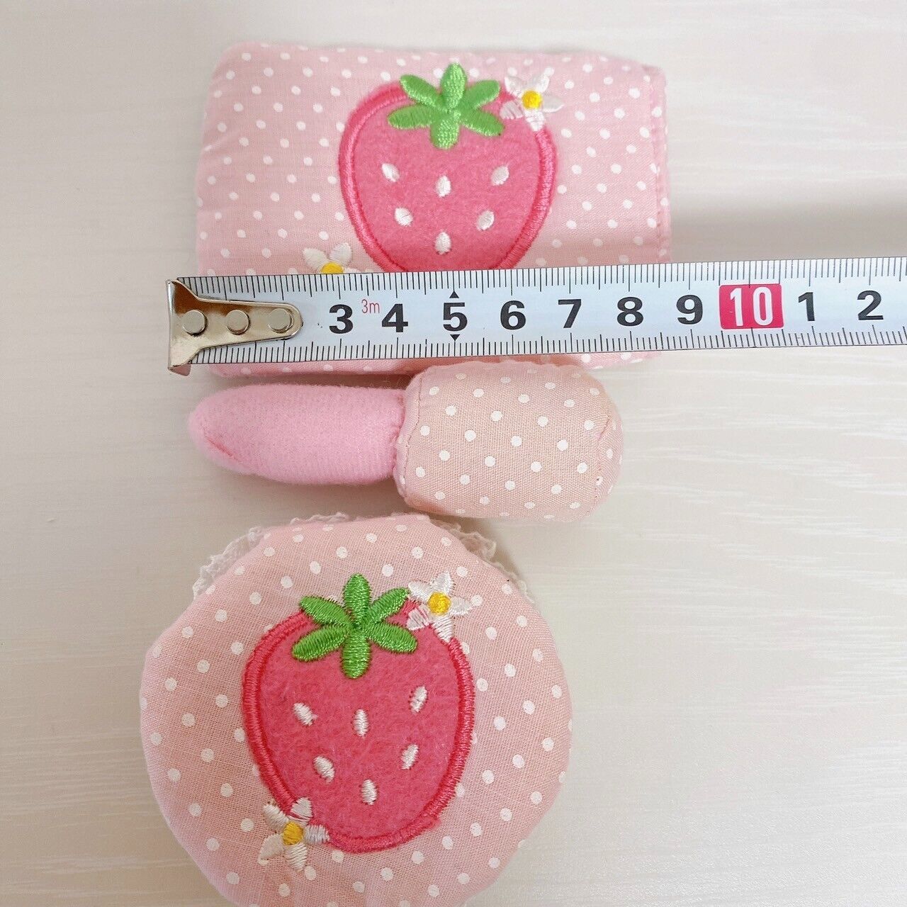 Mother Garden Cutie Strawberry Small Items Outing Set Pink Bag Case Snack Money