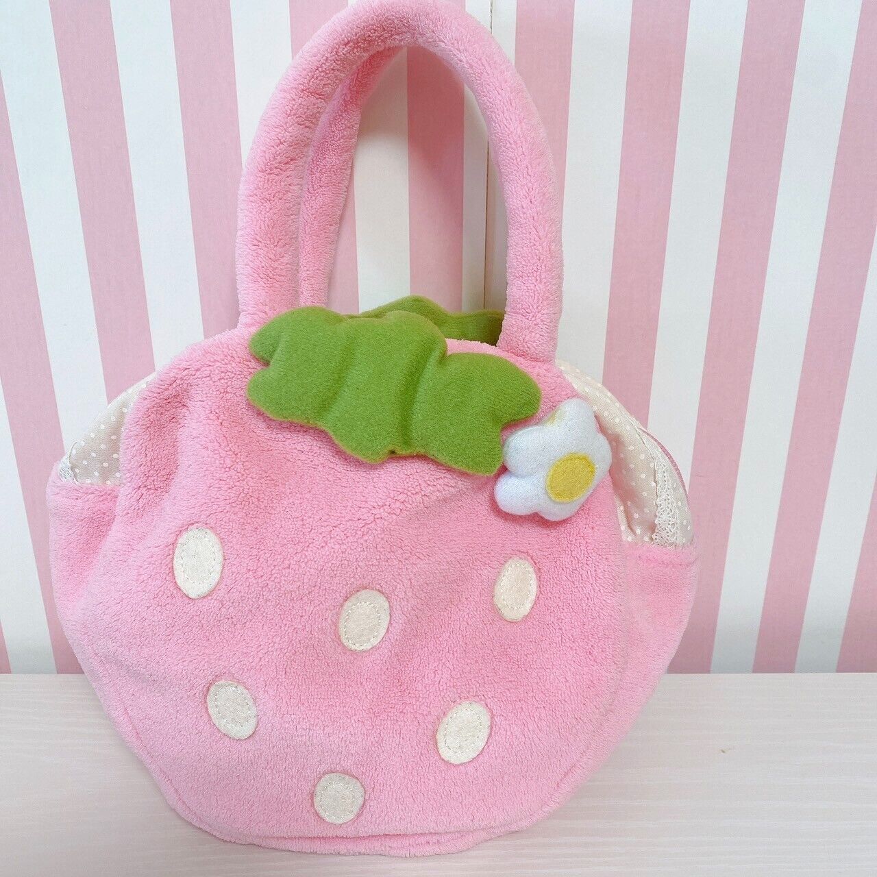 Mother Garden Cutie Strawberry Small Items Outing Set Pink Bag Case Snack Money