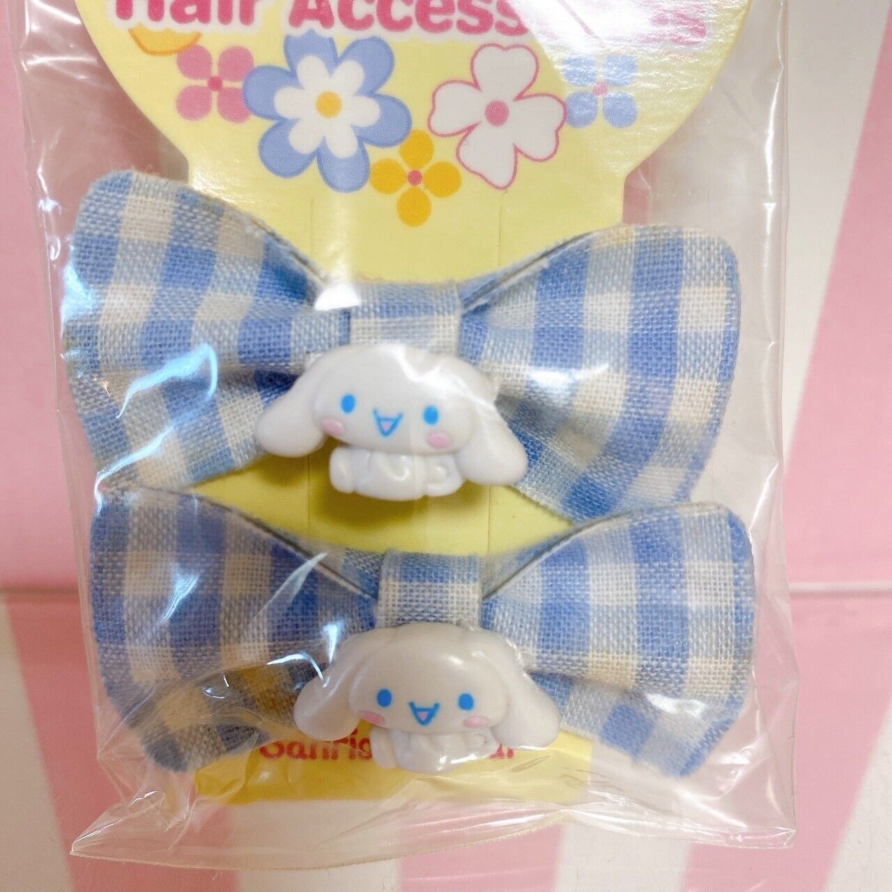 Sanrio Sugar Bunnies Hair Rubber 2 Set Ribbon Shirousa Kurousa Character Rare