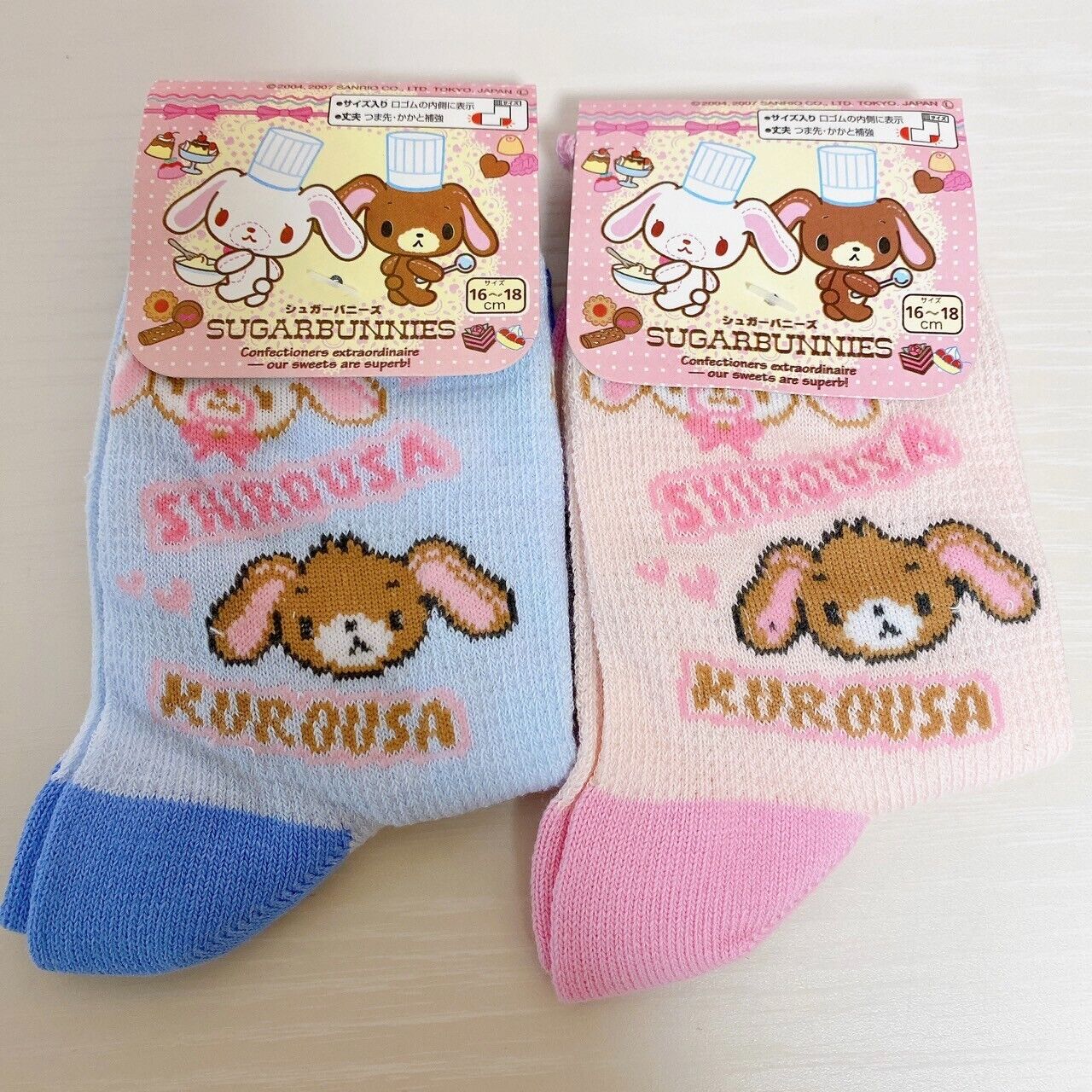 Sanrio Sugar Bunnies Socks Kids Child 16-18cm 6.3-7.0in Clothing Kawaii Rare