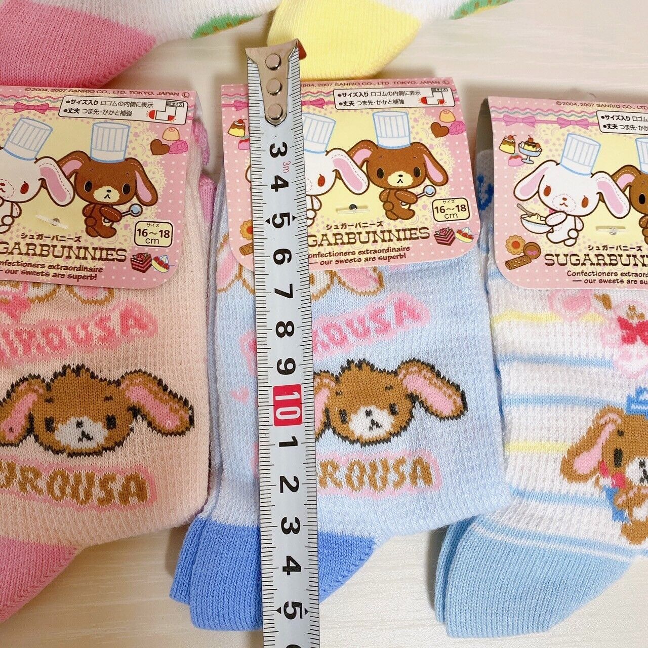 Sanrio Sugar Bunnies Socks Kids Child 16-18cm 6.3-7.0in Clothing Kawaii Rare