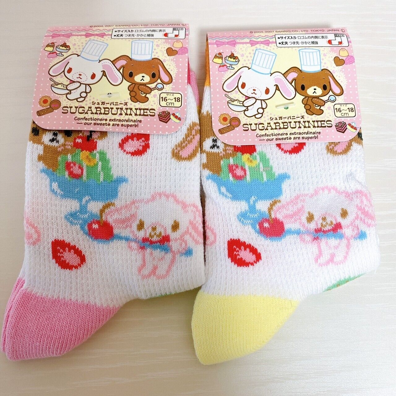 Sanrio Sugar Bunnies Socks Kids Child 16-18cm 6.3-7.0in Clothing Kawaii Rare