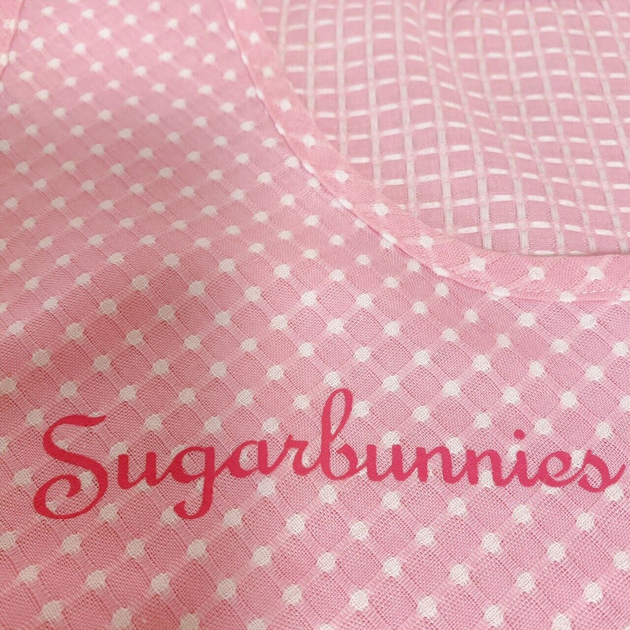 Sanrio Sugarbunnies Bunnies Apron Pink Shirousa Kurousa Cacao Vanilla Kawaii