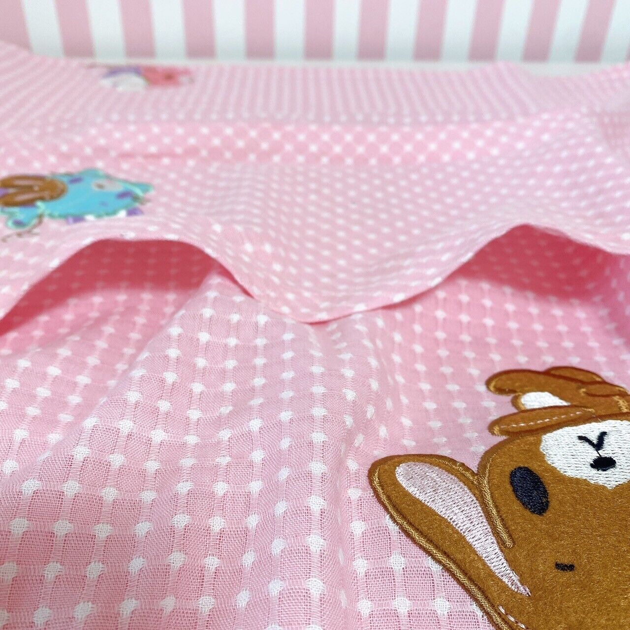 Sanrio Sugarbunnies Bunnies Apron Pink Shirousa Kurousa Cacao Vanilla Kawaii