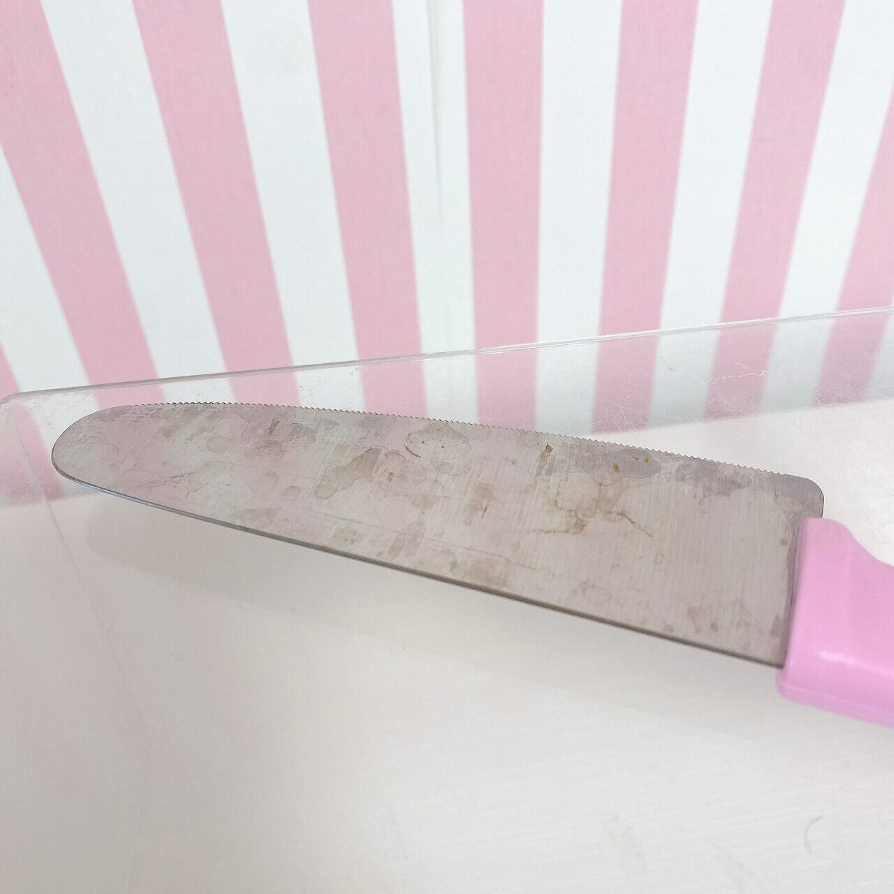 Sanrio Sugarbunnies Bunnies Kids Kitchen Knife Pink For Practice Stainless Box