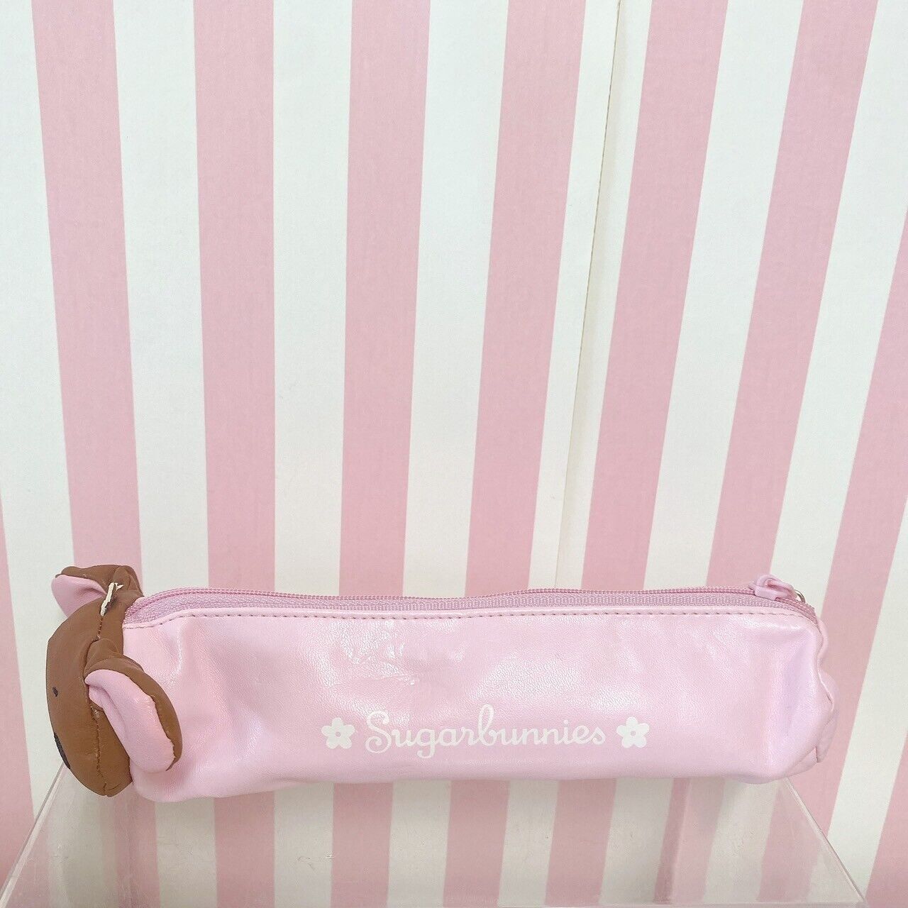 Sanrio Sugar Bunnies Kurousa Pen Pouch Pink Chuck Rabbit Character Kawaii Rare