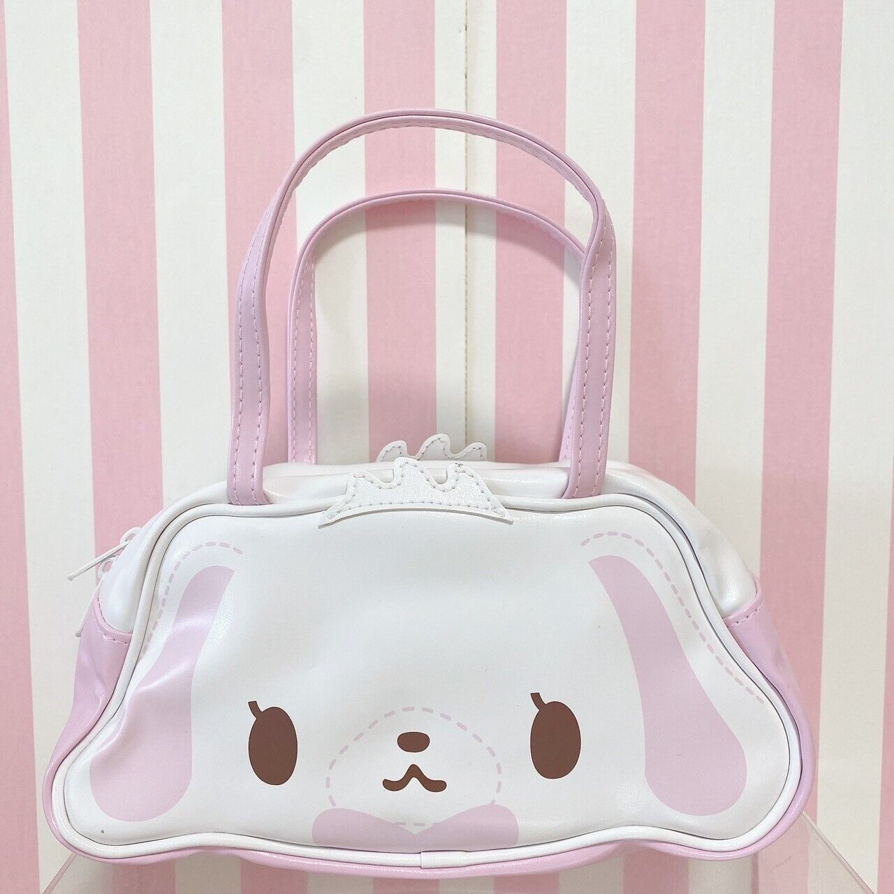 Sanrio Sugar Bunnies Handbag Bag Shirousa Kurousa Face Die Cutting Small Kawaii