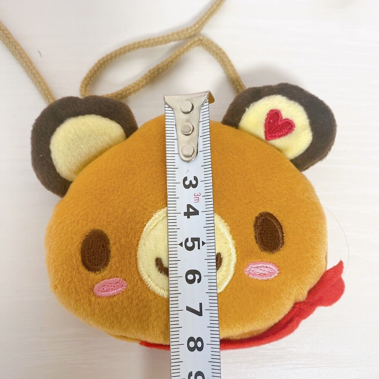 Sanrio Tenorikuma Mini Pochette Pouch Bag Bear Brown Face Kawaii Character Rare