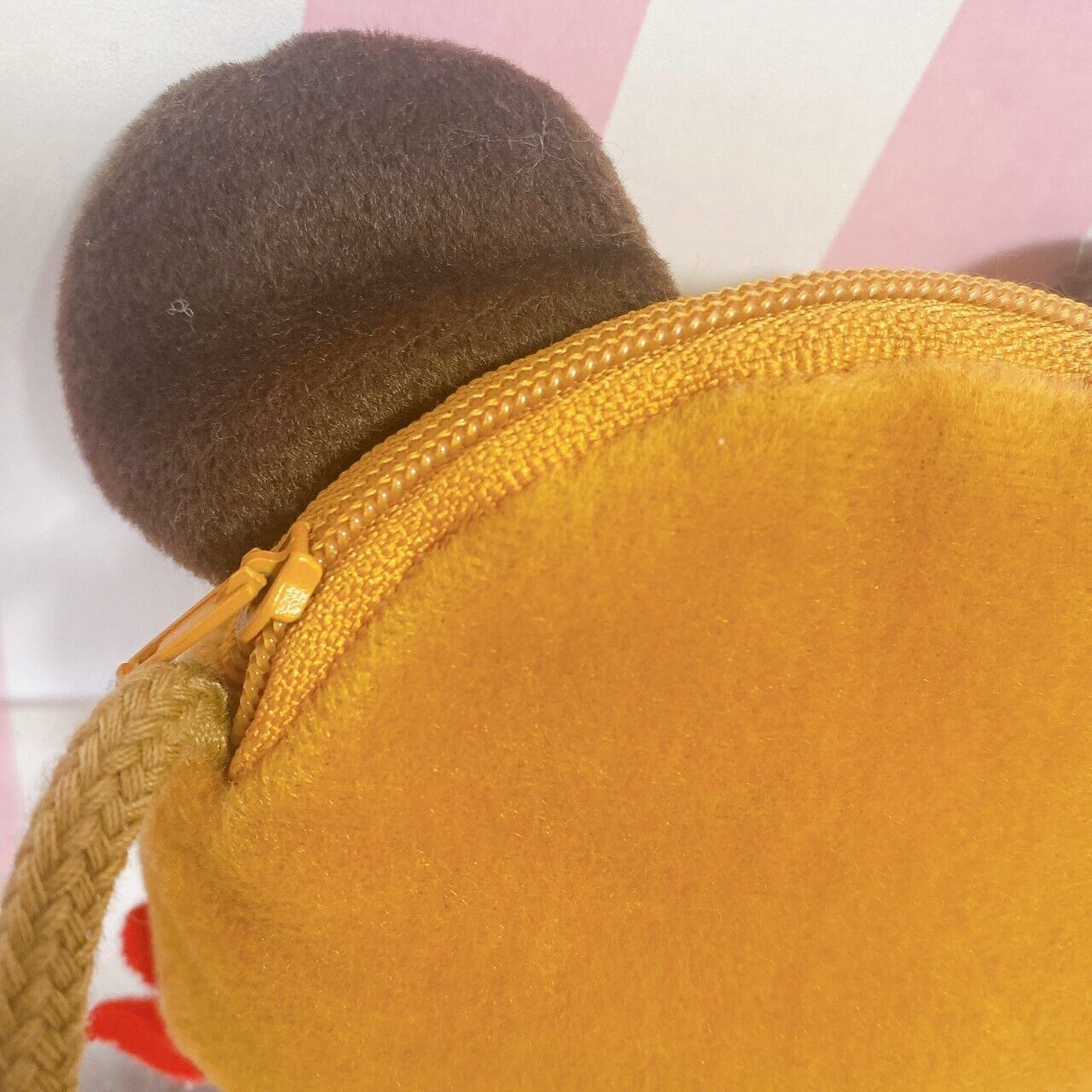 Sanrio Tenorikuma Mini Pochette Pouch Bag Bear Brown Face Kawaii Character Rare