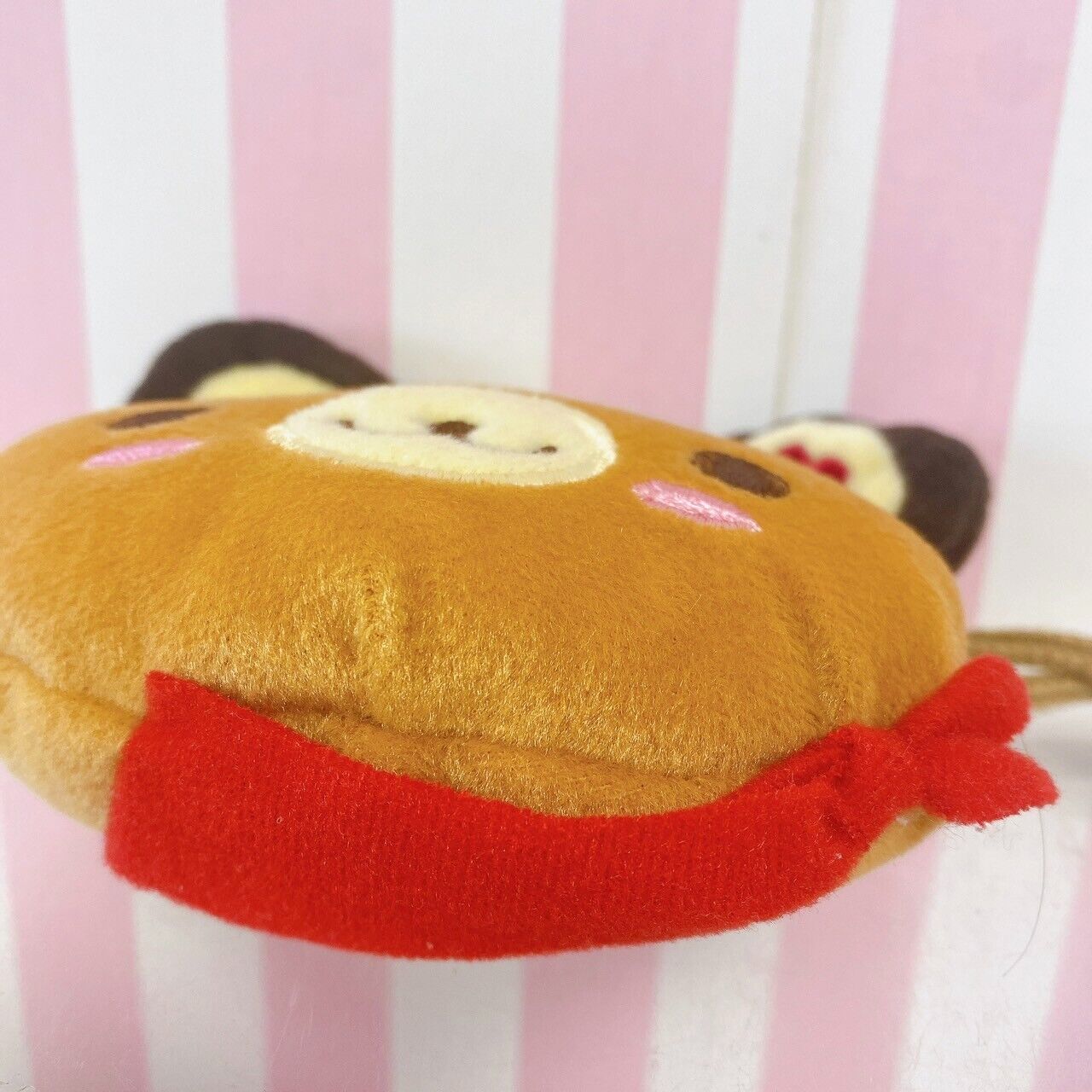 Sanrio Tenorikuma Mini Pochette Pouch Bag Bear Brown Face Kawaii Character Rare