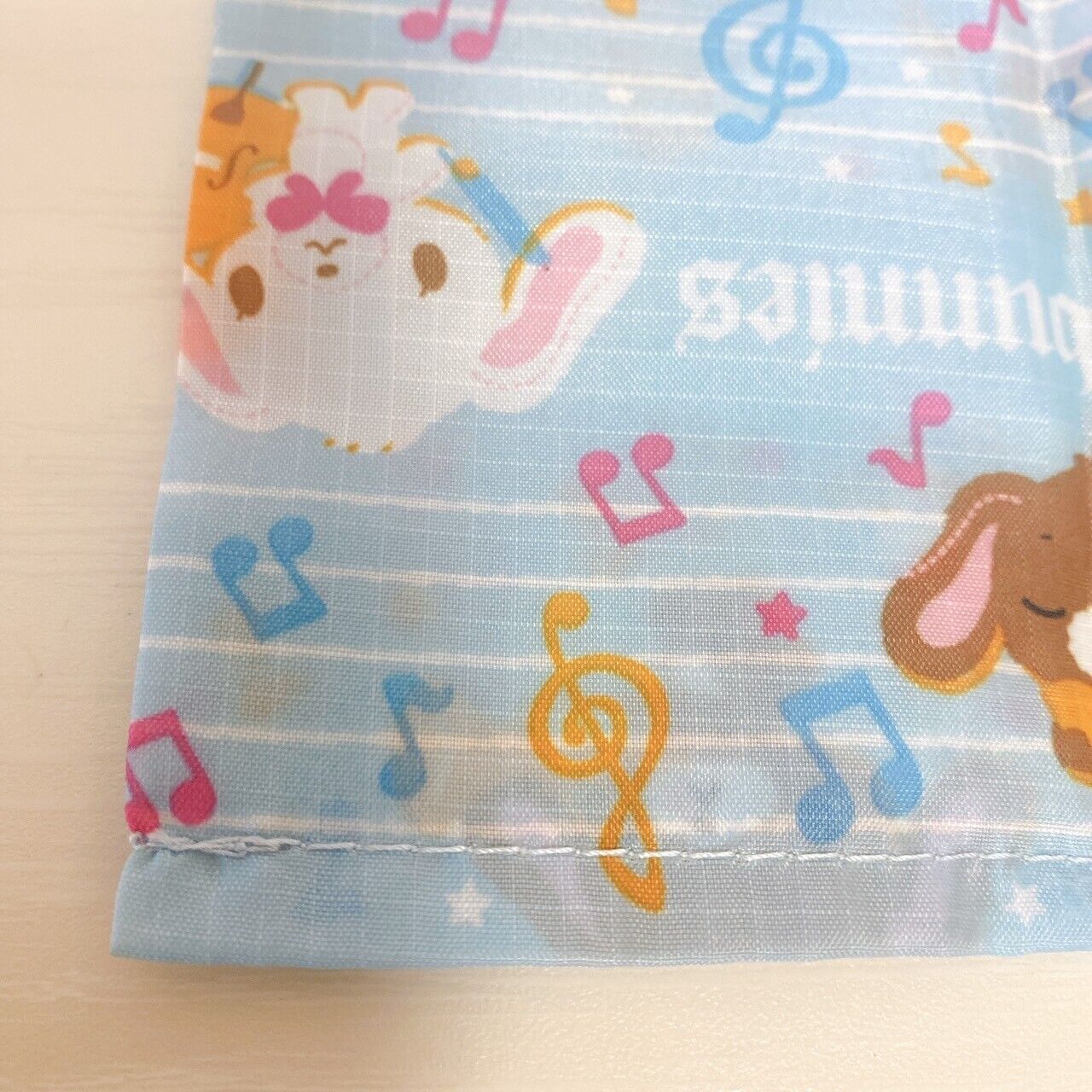 Sanrio Sugar Bunnies Eco Shopping Bag Hanausa Mascot Set 2 Blue Yellow Flower