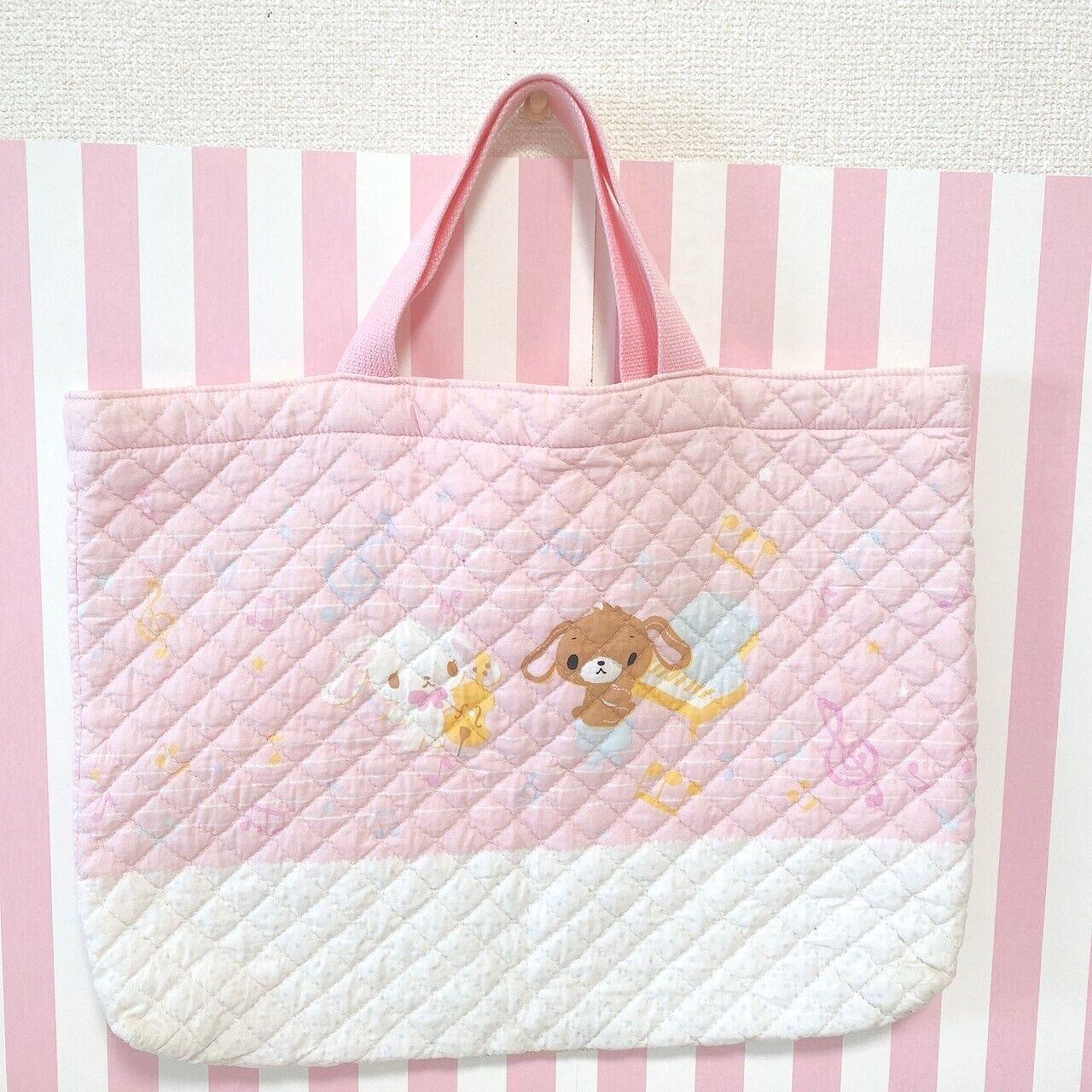 Sanrio Sugar Bunnies Tote Lesson Bag Pink Shirousa Kurousa Instrument Music Note