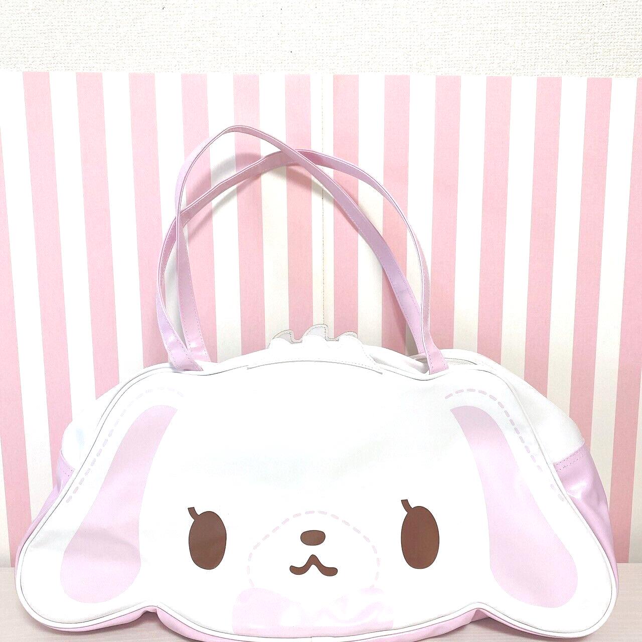 Sanrio Sugar Bunnies Handbag Bag Shirousa Kurousa Face Die Cutting large Kawaii