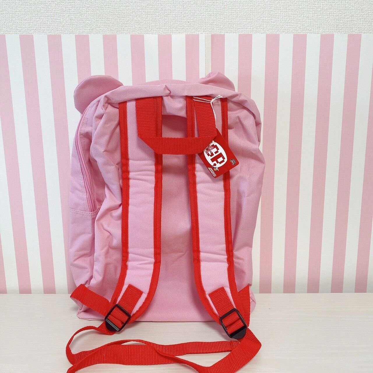 Gloomy Bloody Bear Backpack Bag Pink Red Taito Face Logo Tag Character Kawaii