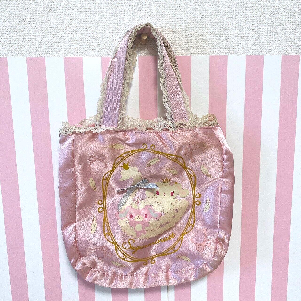 Sanrio Sugar Minuet Bunnies Tote Bag Primausa Balletusa Rabbit Lace Pink Soft