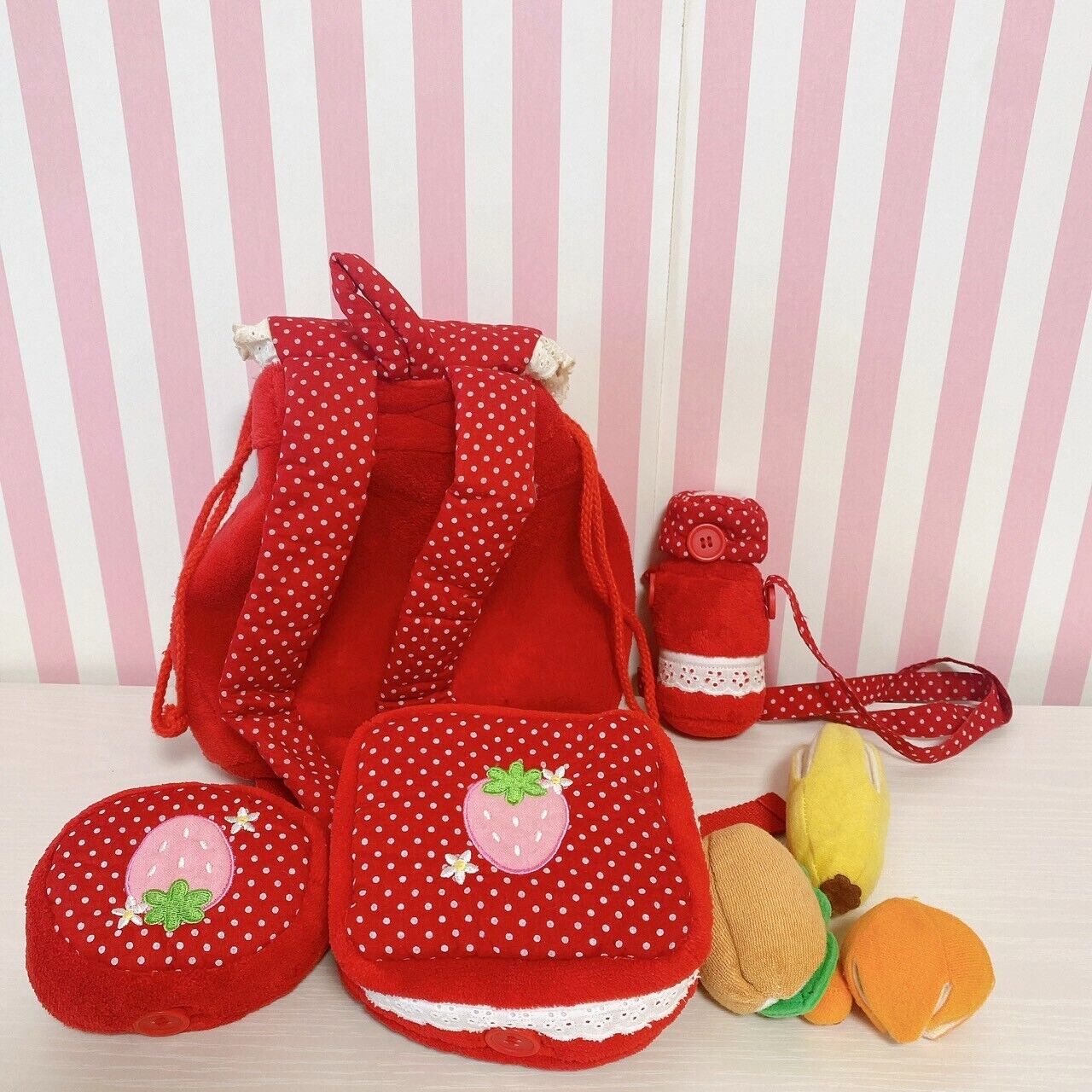 Mother Garden Strawberry Picnic Small Items Outing Set Rucksack Discontinued