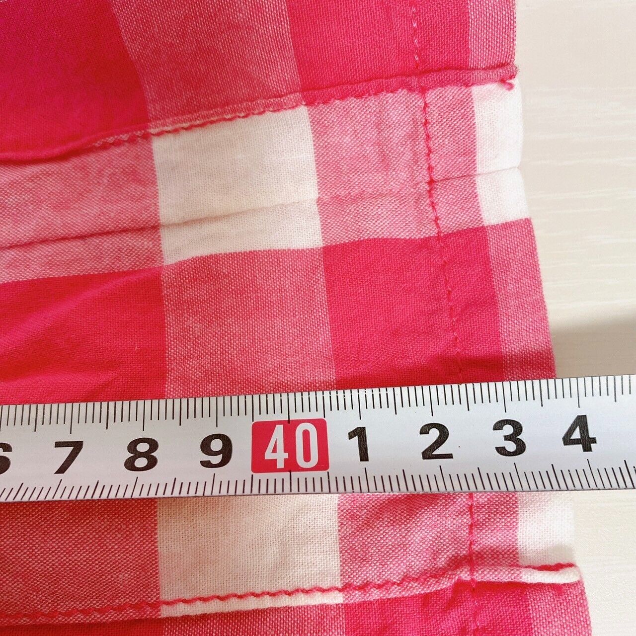 Mezzo Piano Skirt 160cm Red Plaid Pleats Lemon Denim Strawberry Clothing Kawaii