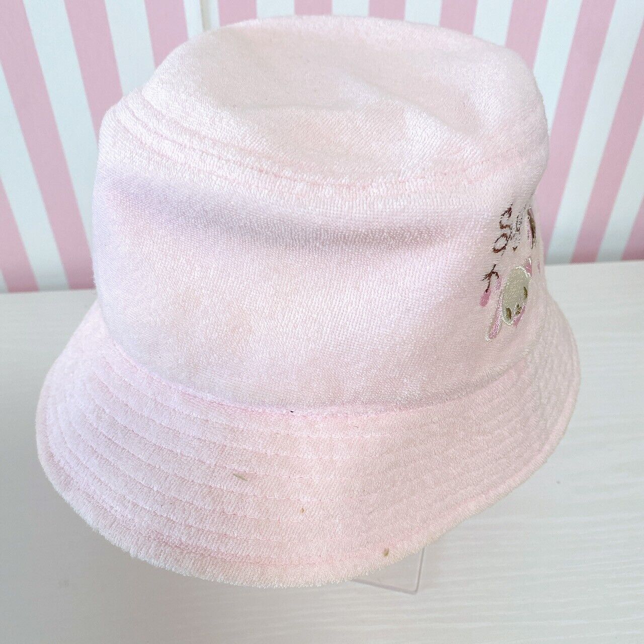 Sanrio Sugar Bunnies Hat Clothing Accessory Pile Pink Shirousa Kurousa Cherry