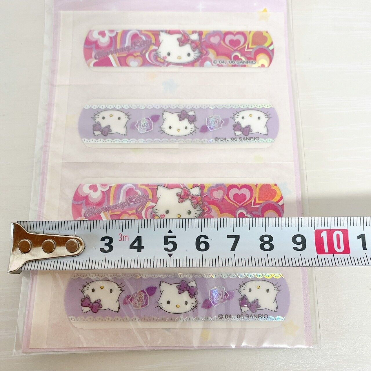 Sanrio Charmmy Charmy Kitty Nail Tip Decoban Set 2 Band-Aid Pink Purple Kawaii