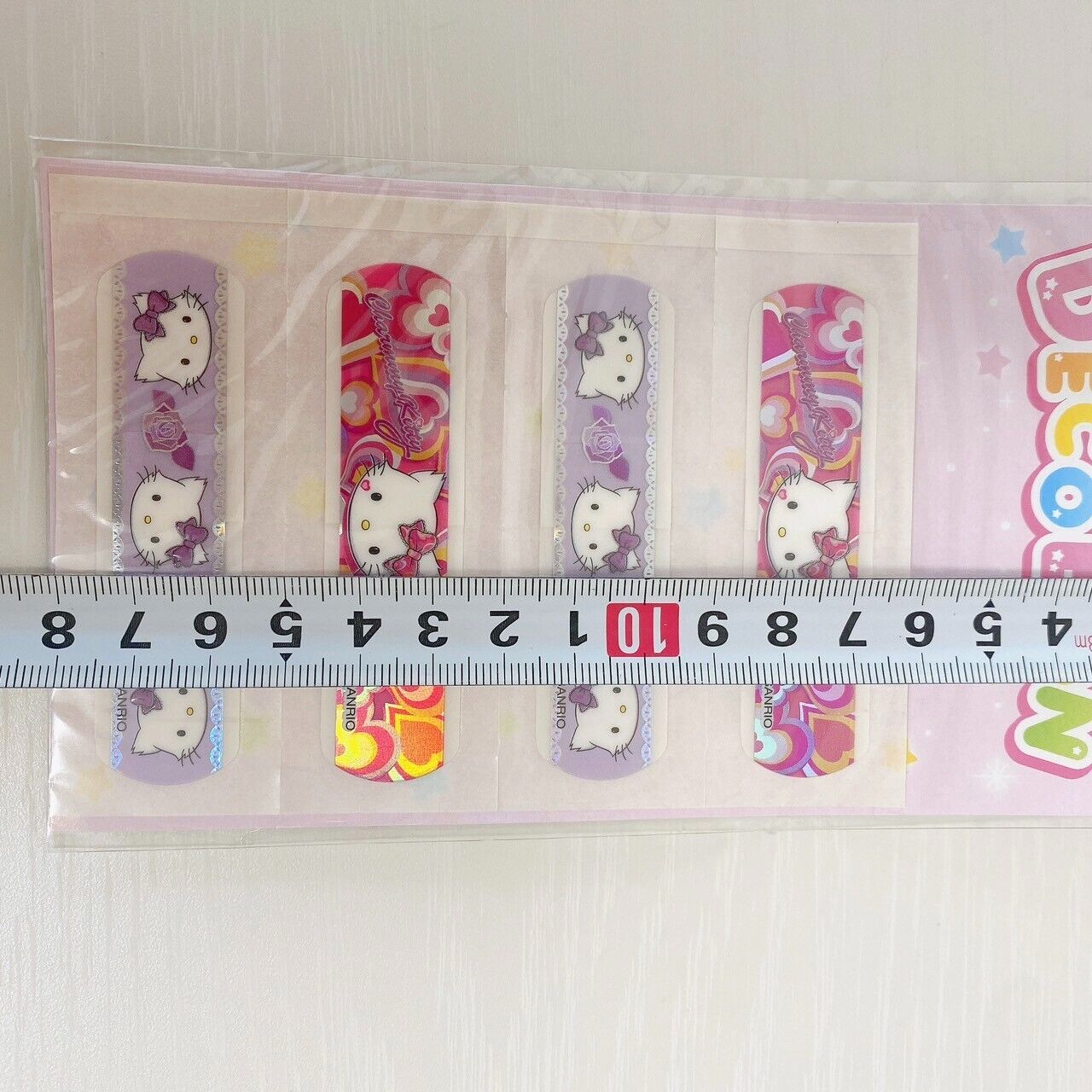 Sanrio Charmmy Charmy Kitty Nail Tip Decoban Set 2 Band-Aid Pink Purple Kawaii