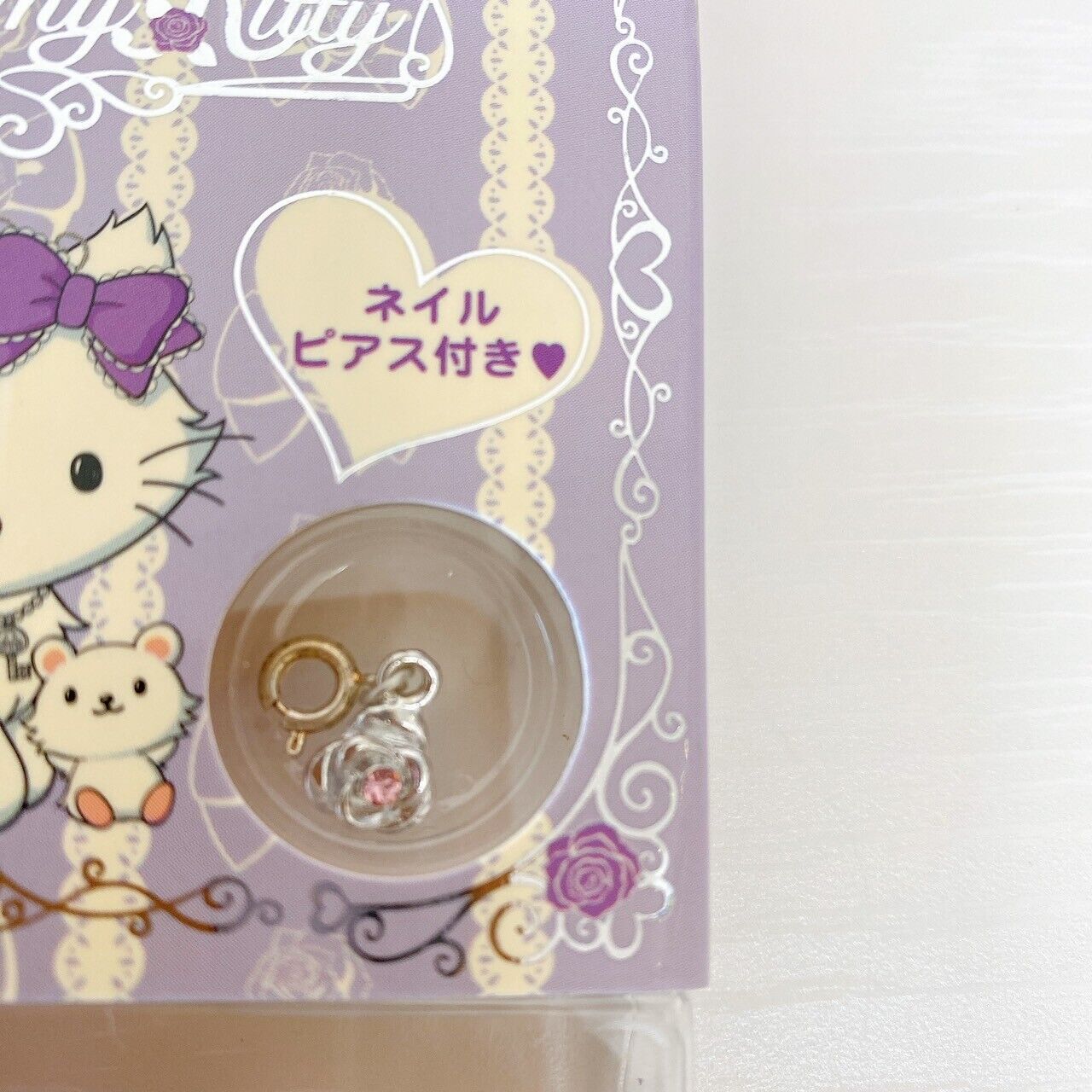 Sanrio Charmmy Charmy Kitty Nail Tip Decoban Set 2 Band-Aid Pink Purple Kawaii