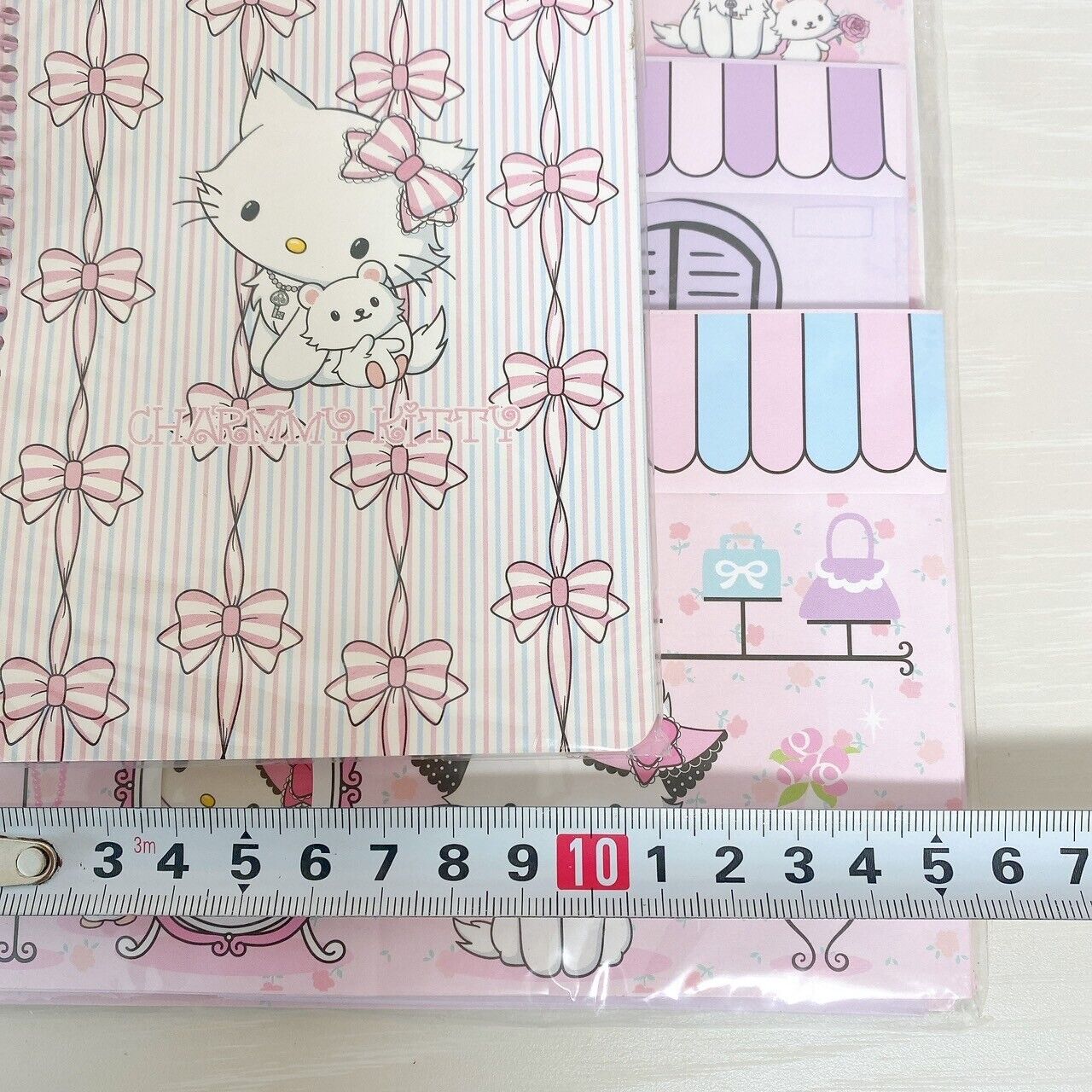 Sanrio Charmmy Charmy Kitty Letter Set Ring Notebook Set 2 Ribbon Cat Stationery