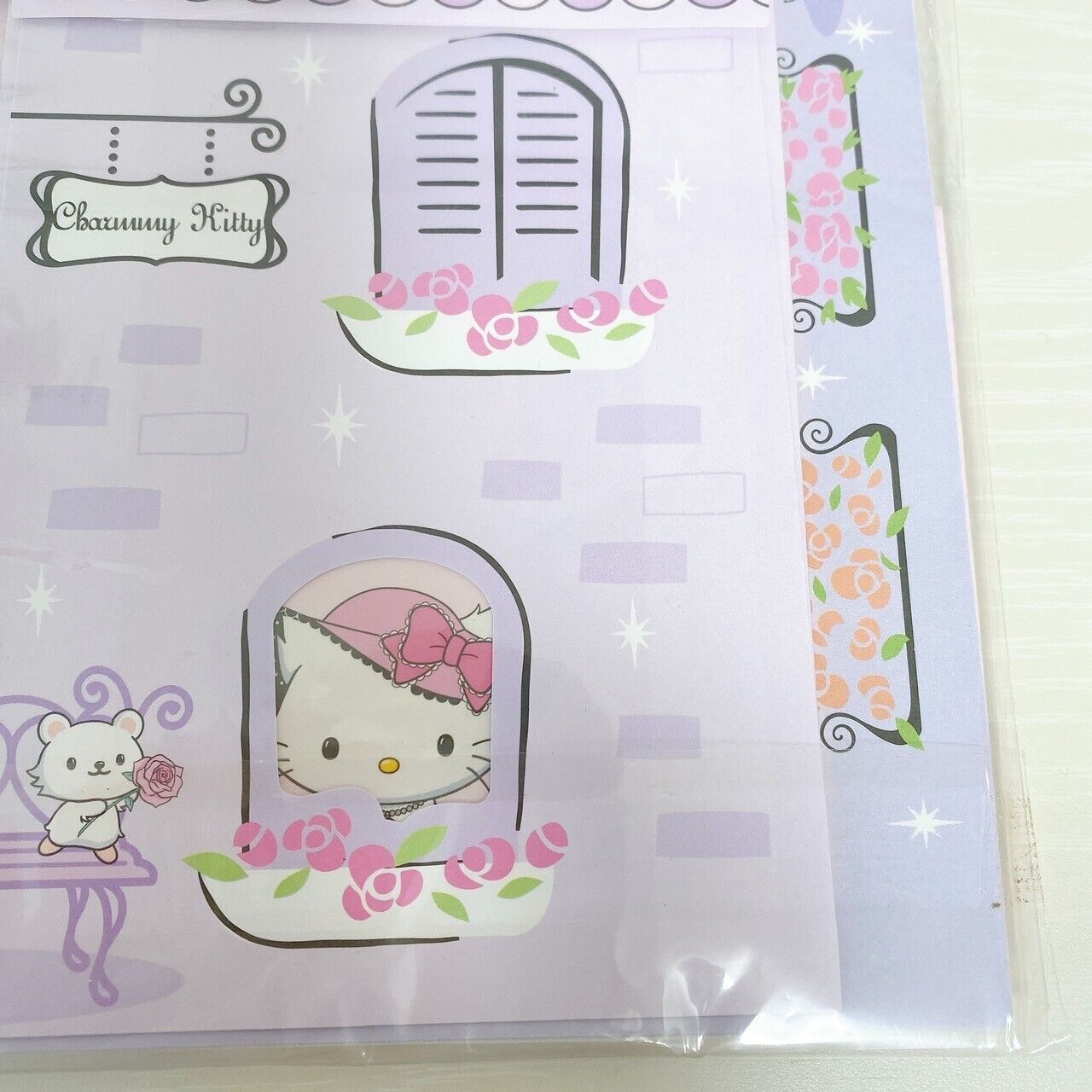 Sanrio Charmmy Charmy Kitty Letter Set Ring Notebook Set 2 Ribbon Cat Stationery