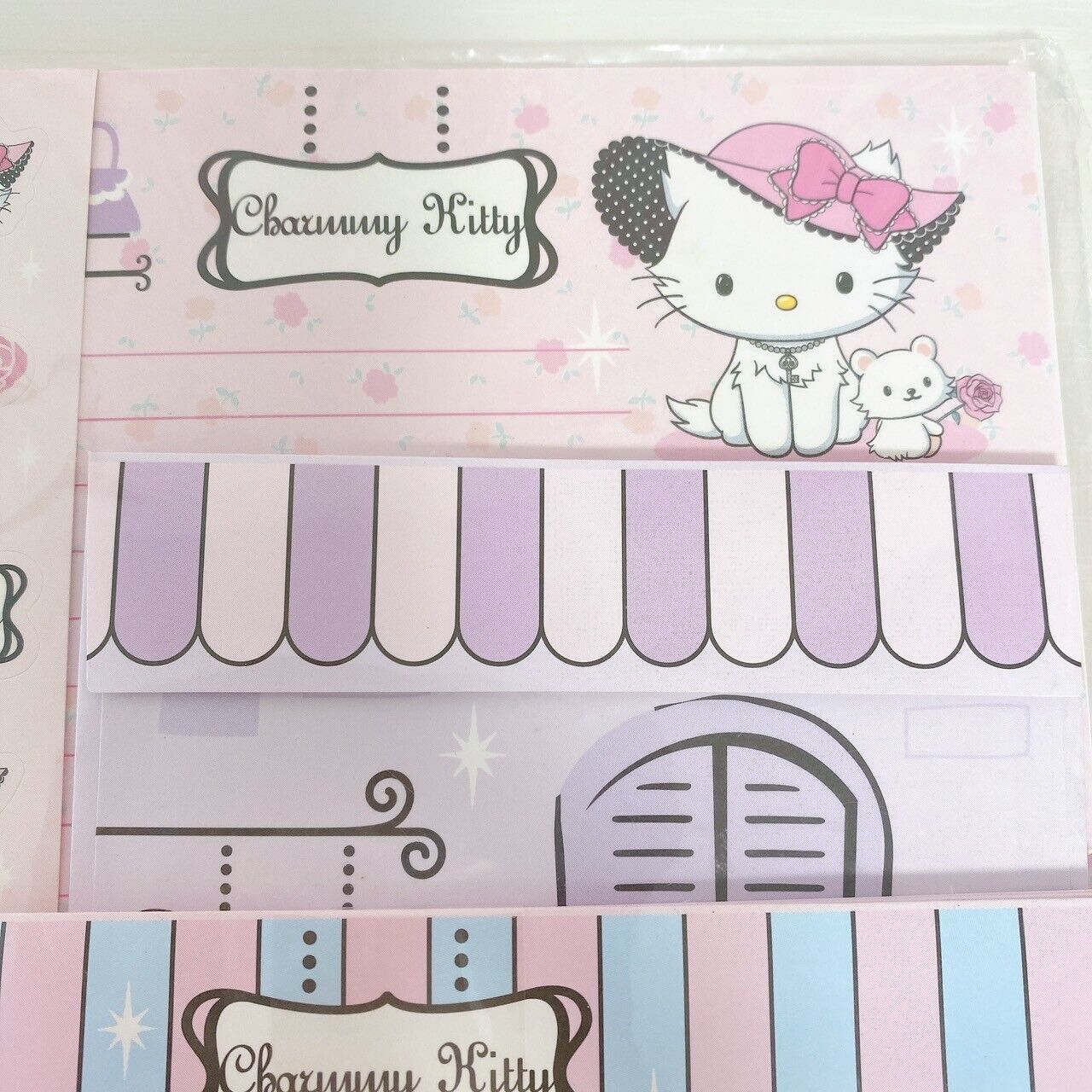 Sanrio Charmmy Charmy Kitty Letter Set Ring Notebook Set 2 Ribbon Cat Stationery