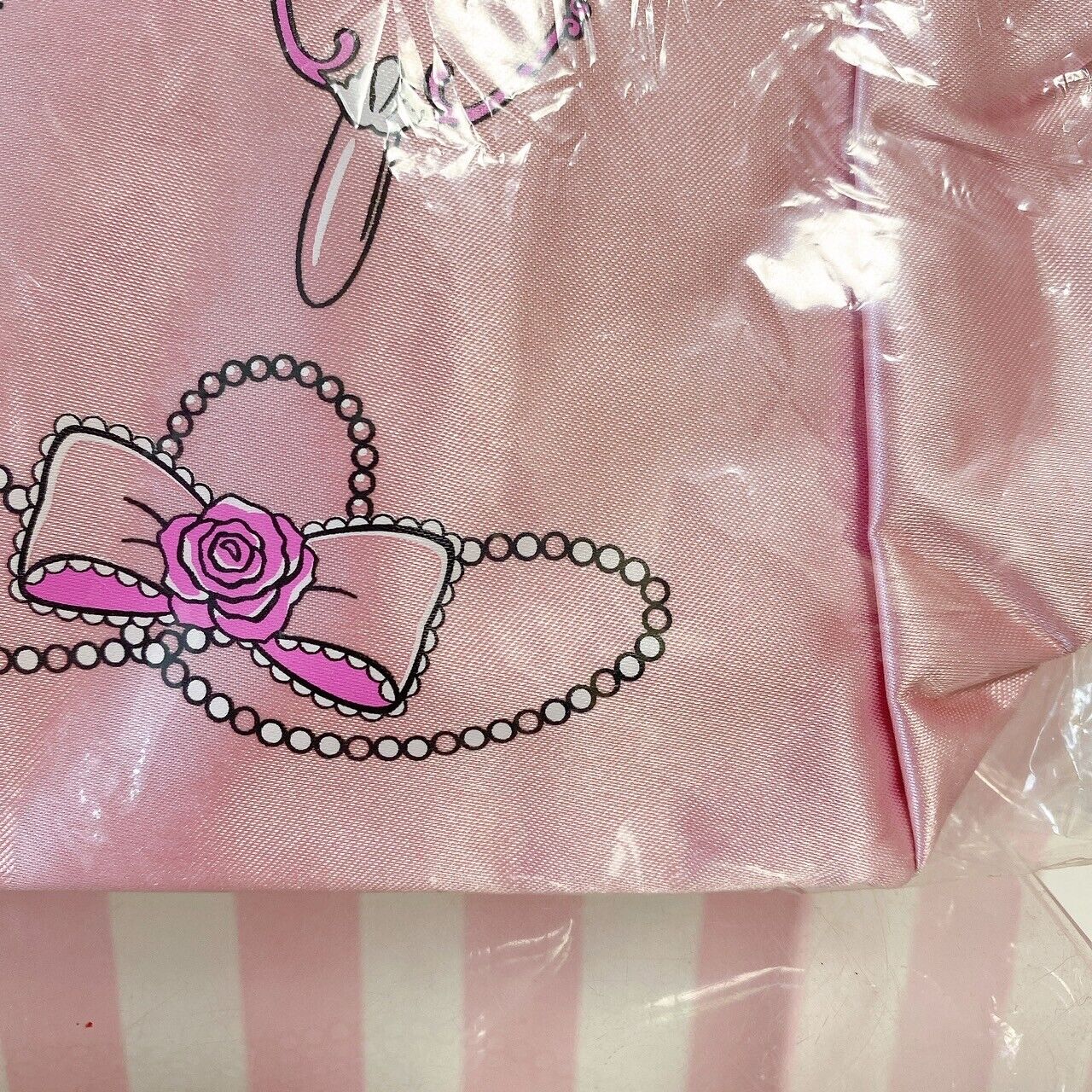 Sanrio Charmmy Charmy Kitty Tote Bag Handbag Pink Satin Cat Ribbon Kawaii Rare