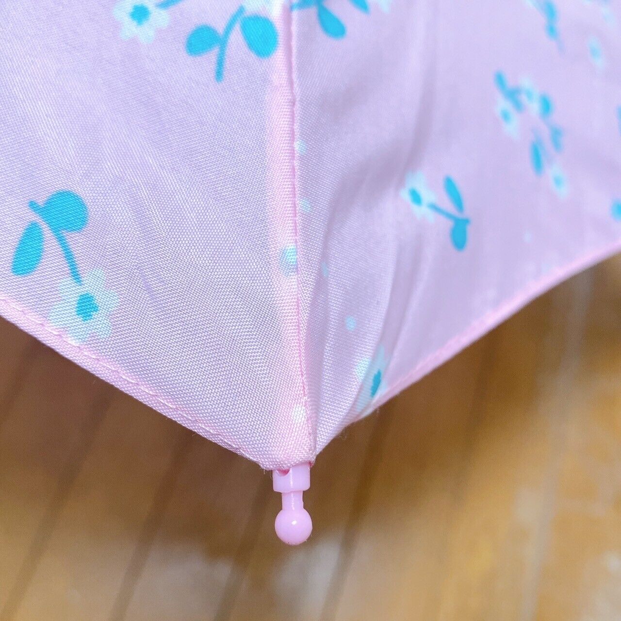 Sanrio Sugar Bunnies Folding Compact Umbrella Pink Swing Race Flower Cloud Rare