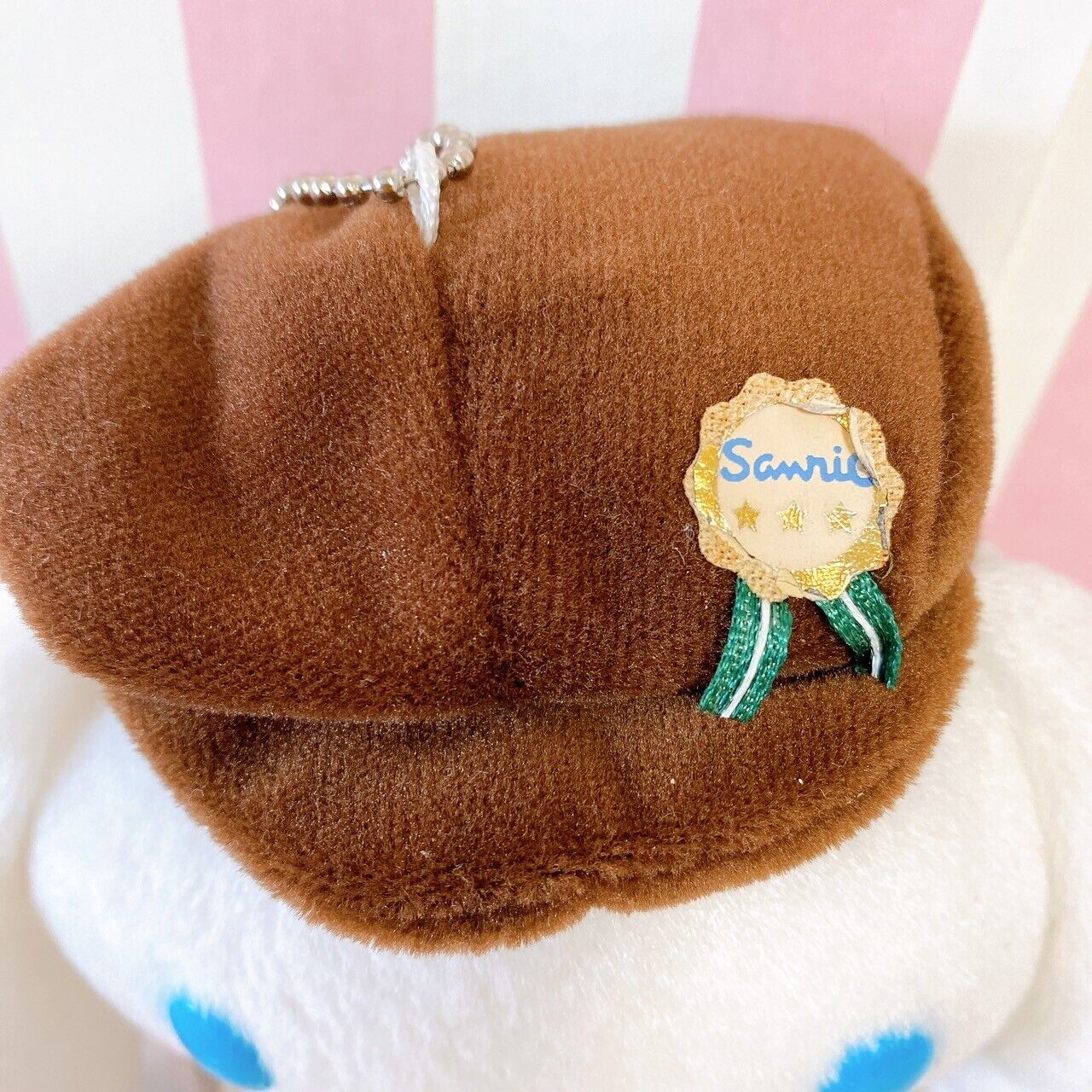 Sanrio Cinnamoroll Plush Key Chain Mascot Soft Stuffed Toy White Brown Waiter