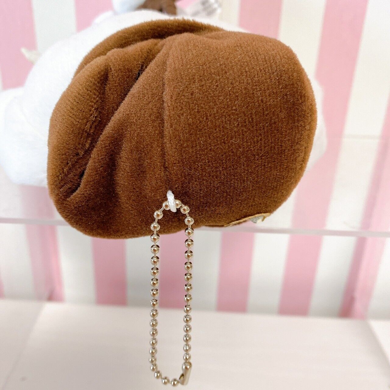 Sanrio Cinnamoroll Plush Key Chain Mascot Soft Stuffed Toy White Brown Waiter