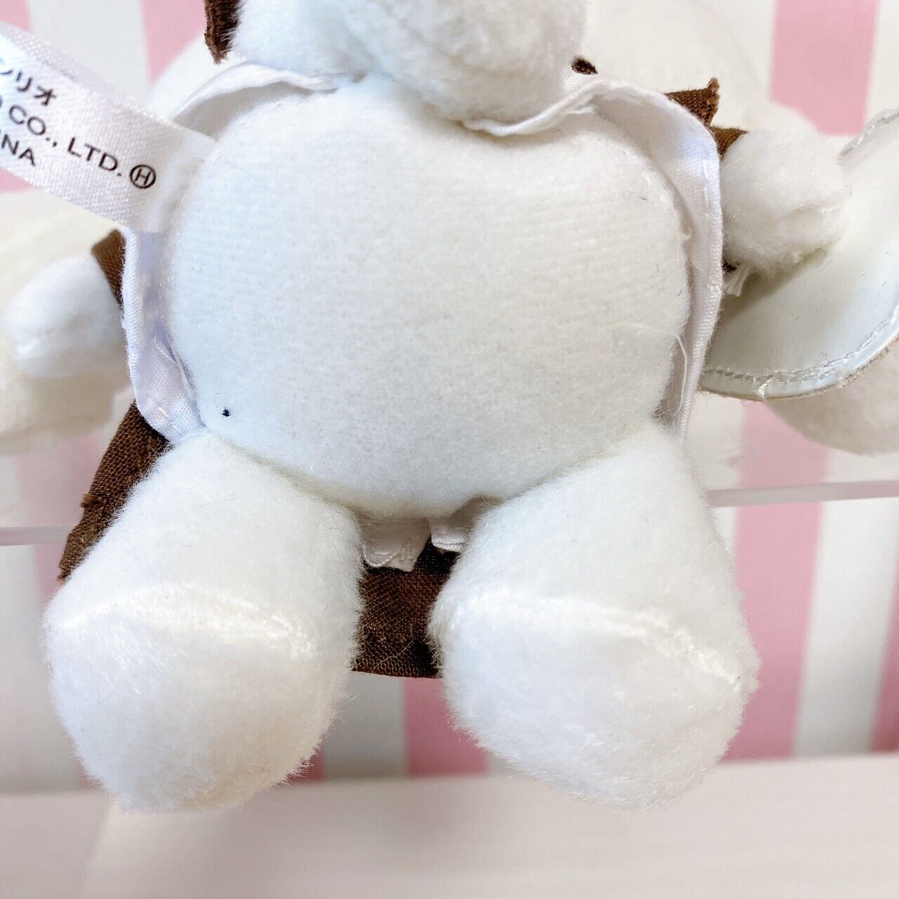 Sanrio Cinnamoroll Plush Key Chain Mascot Soft Stuffed Toy White Brown Waiter